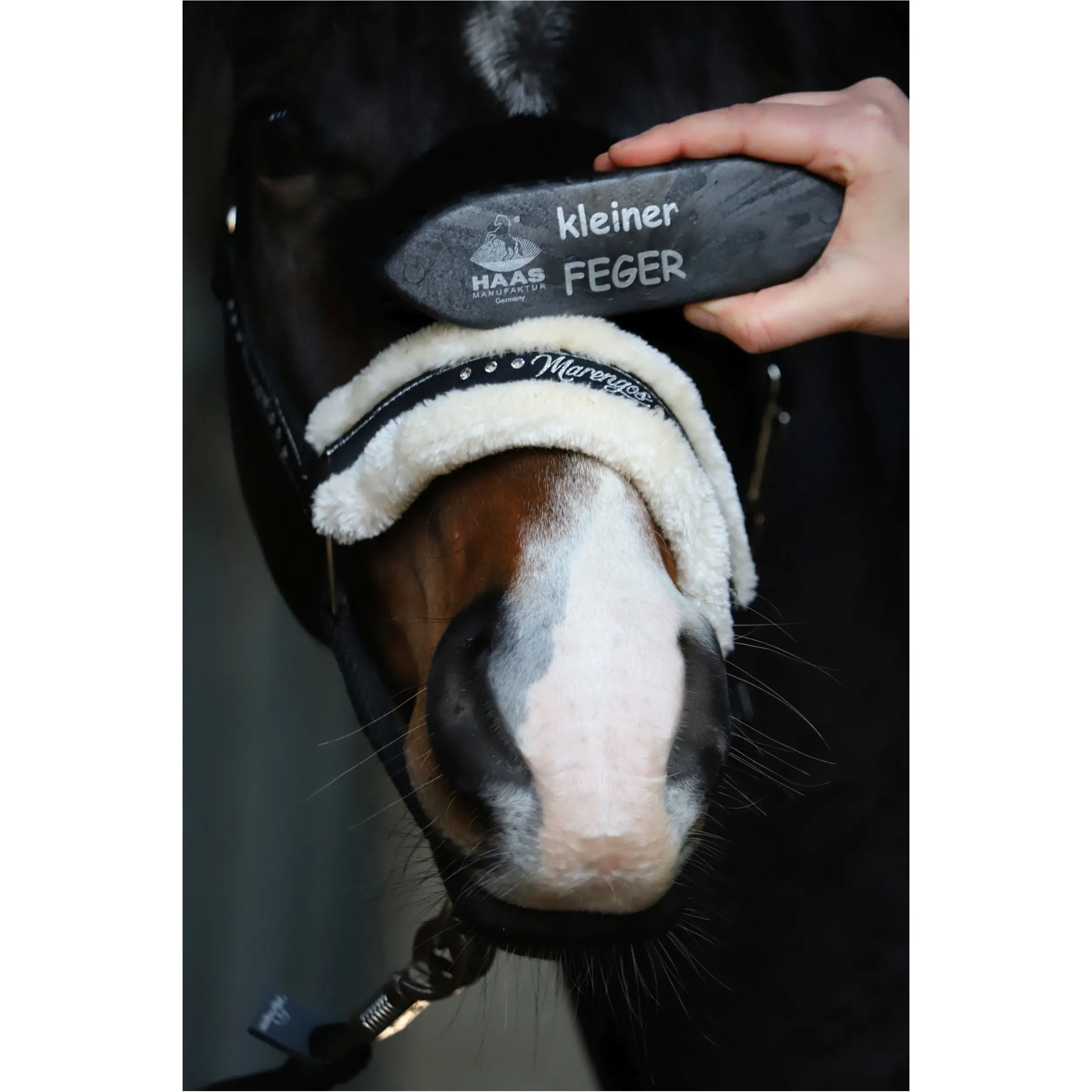 Mähnenbürste klein 8cm KLEINER FEGER schwarz