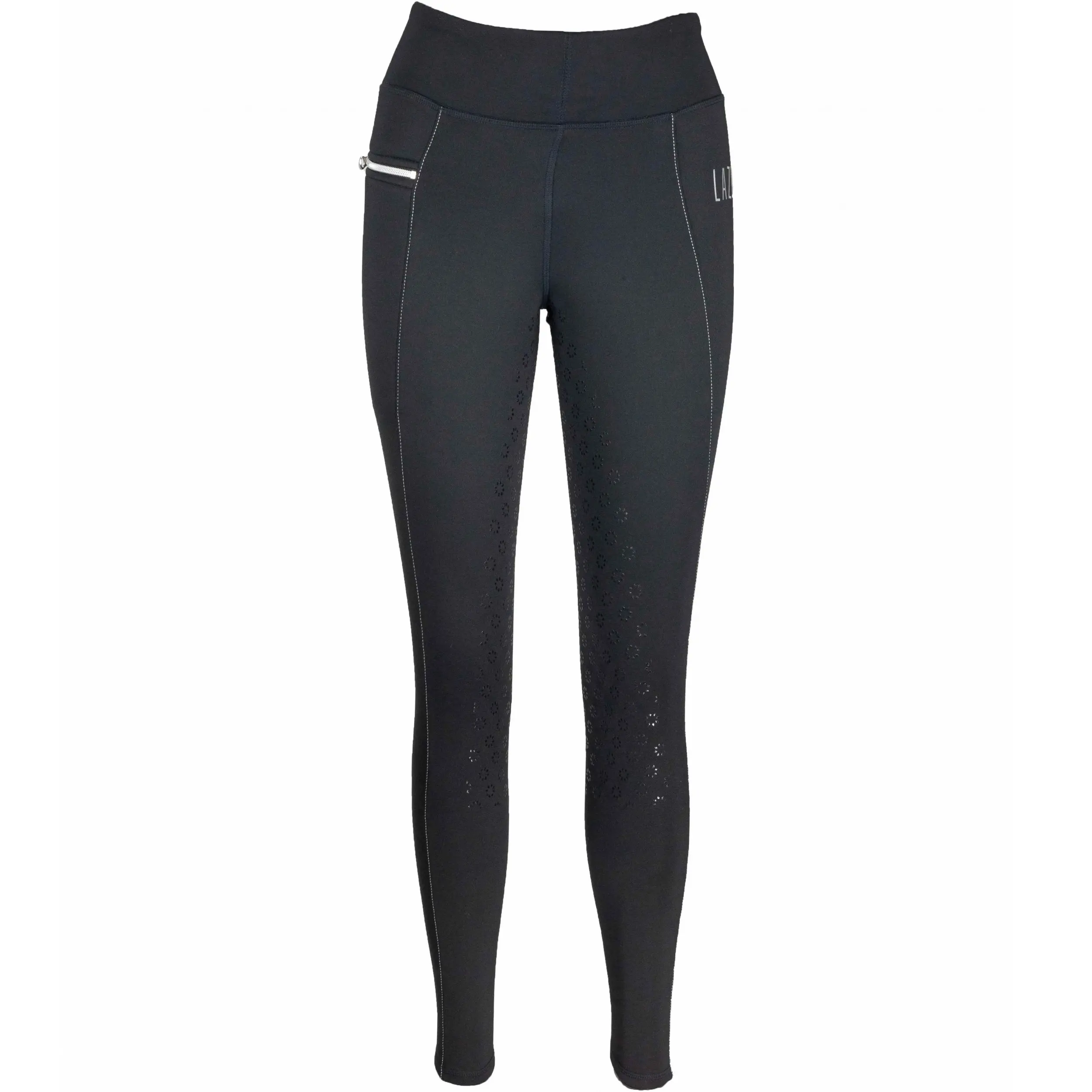 Winter Damen Reitleggings Silikon Vollbesatz LISA schwarz
