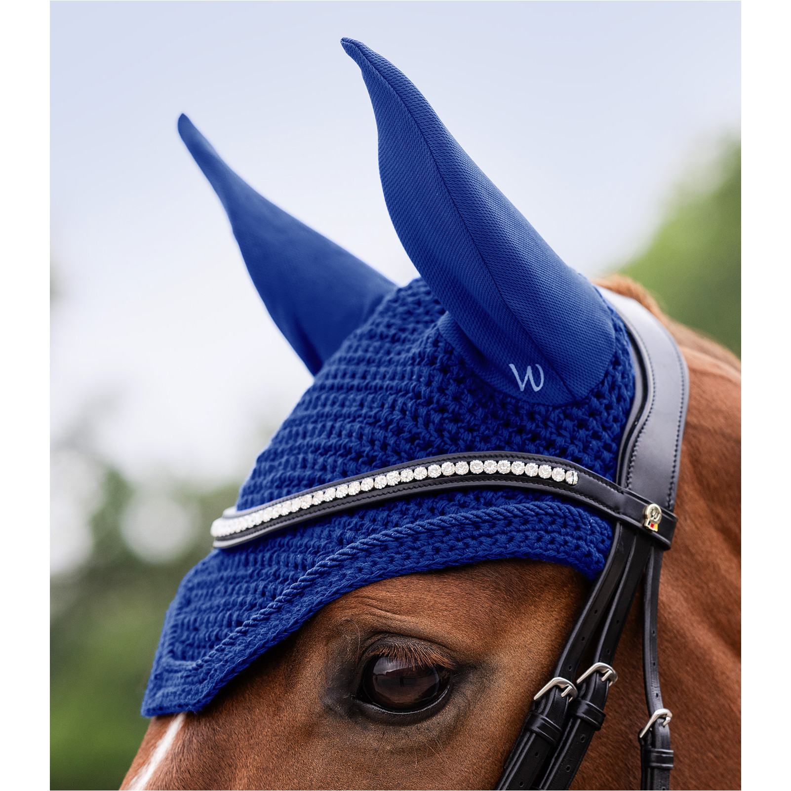 Fliegenhaube mit Mesh-Ohren BASIC saphirblau