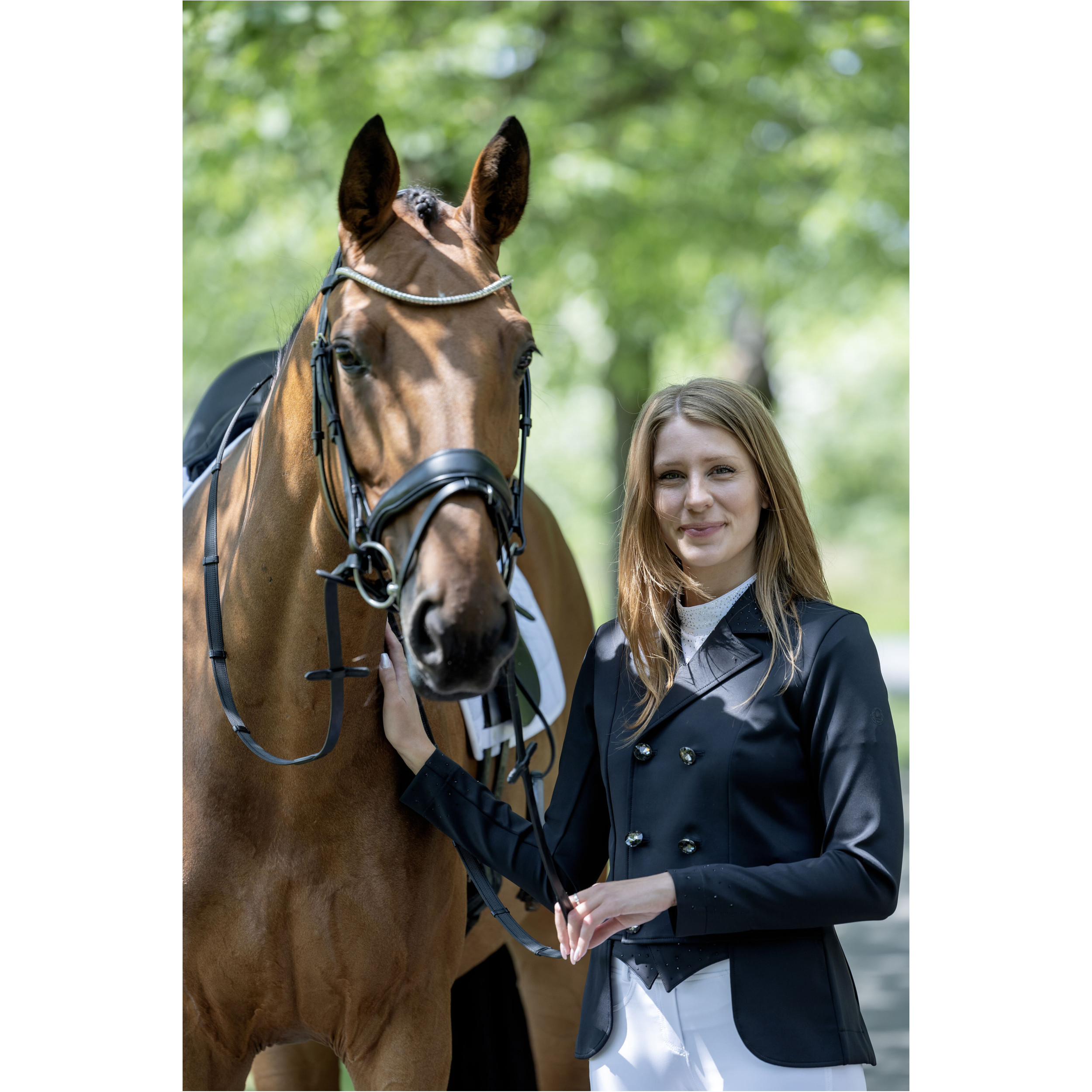 Damen Turnierjacket ANDREA schwarz