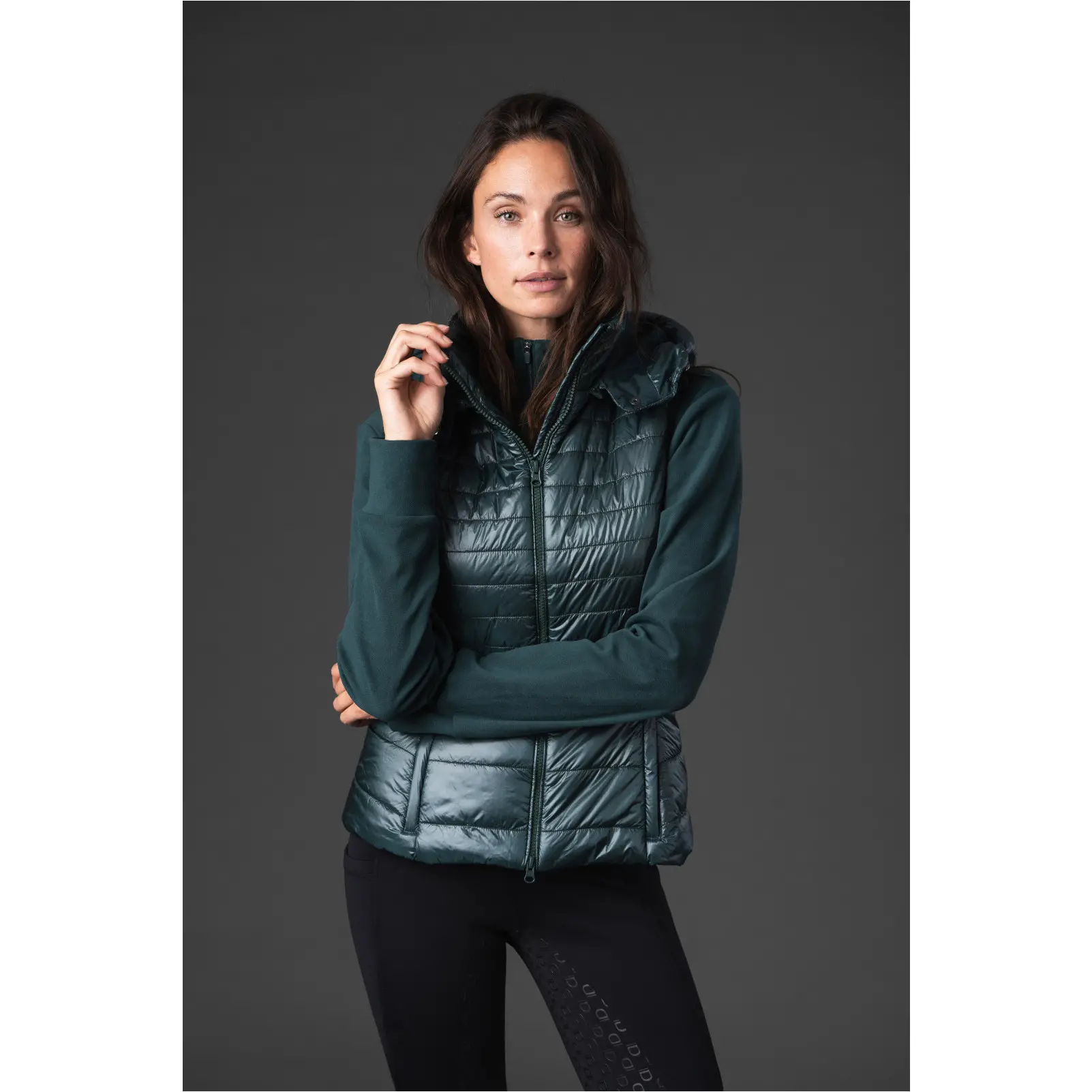 Damen Reitweste mit Kapuze VALENCIA ponderosa pine Damen Reitweste mit Kapuze VALENCIA ponderosa pine