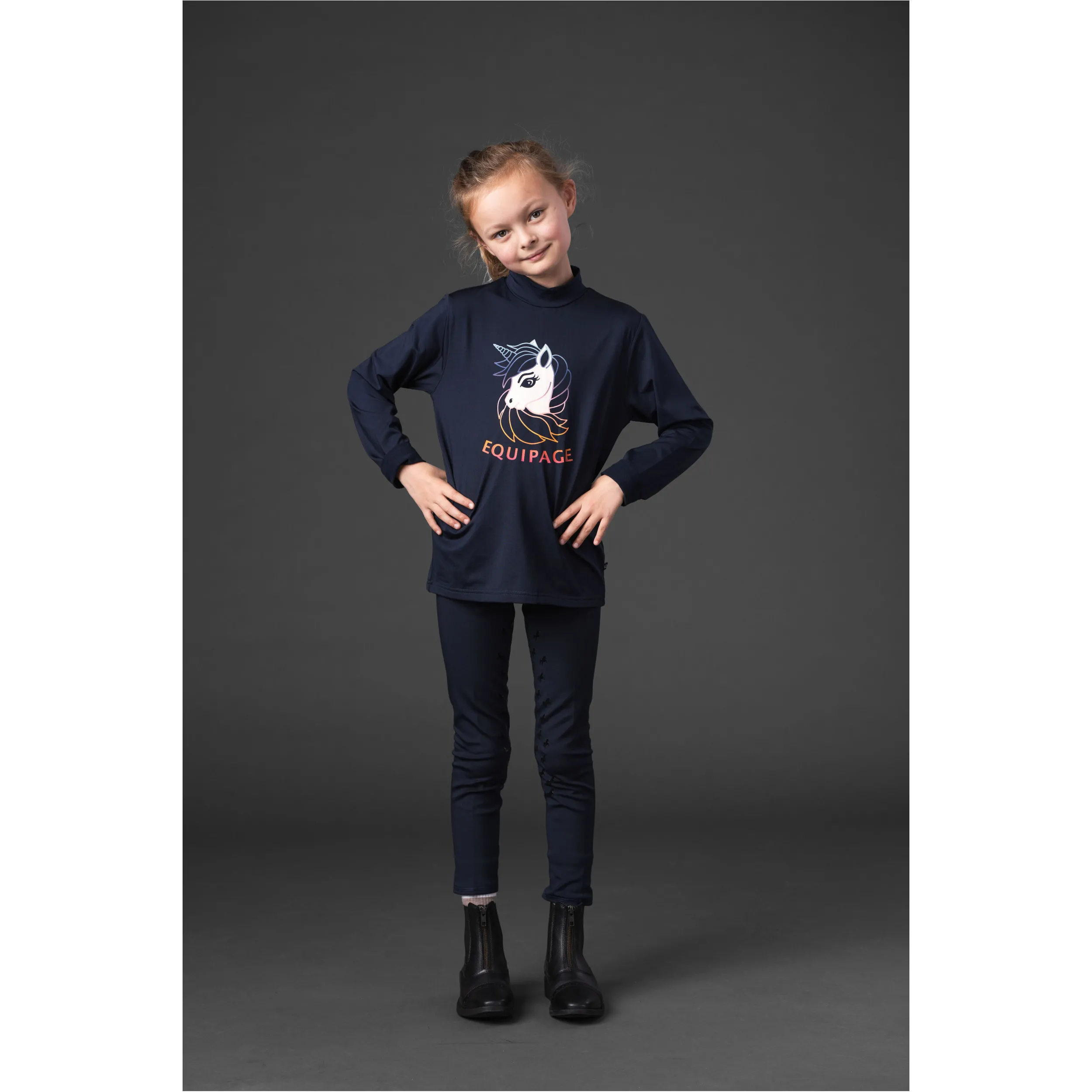 Kinder Rollkragenpullover VELLA navy
