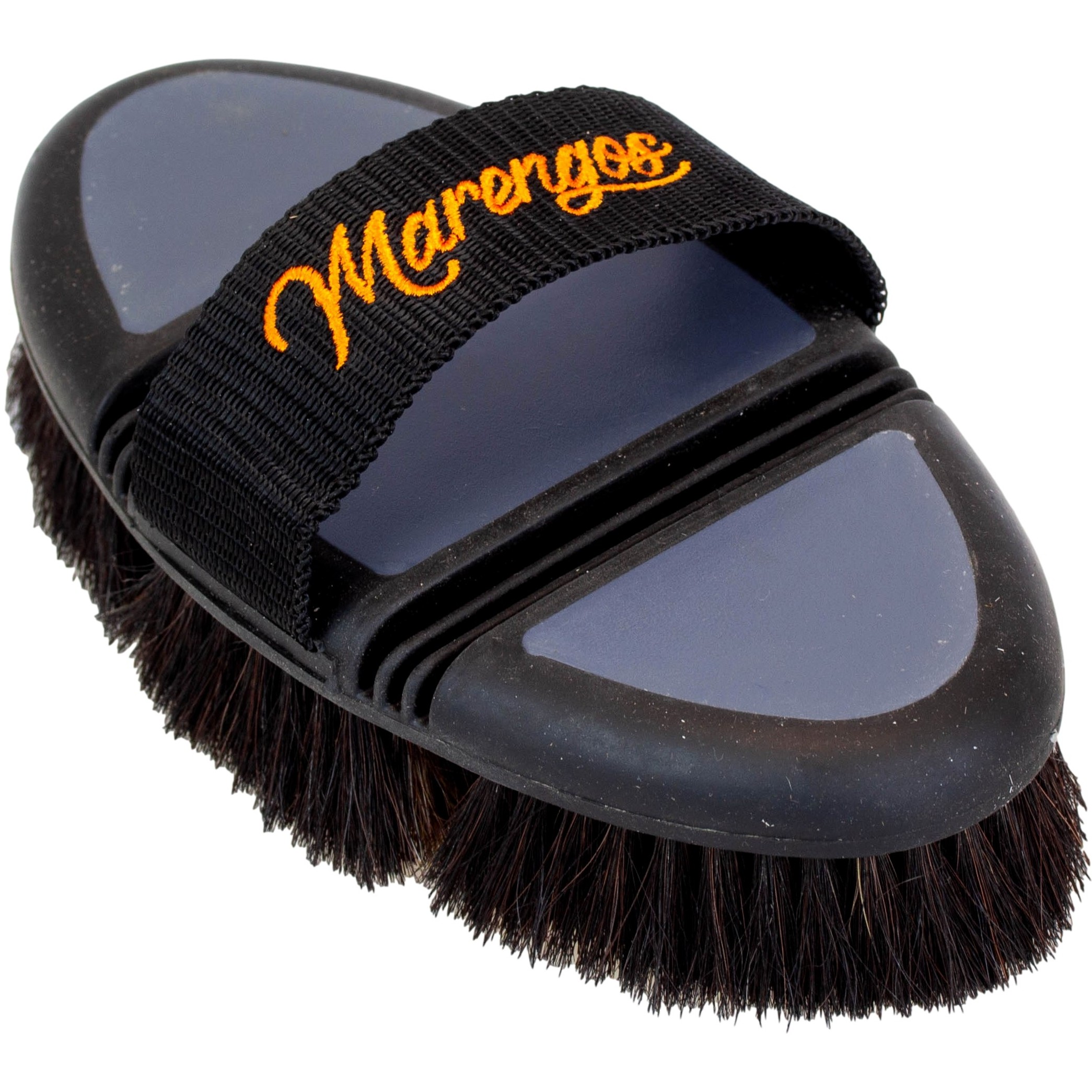 Kardätsche aus Rosshaar FLEX schwarz/grau