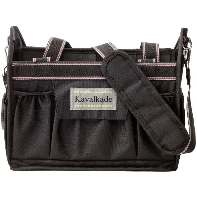 Putztasche faltbar schwarz/grau-bordeaux