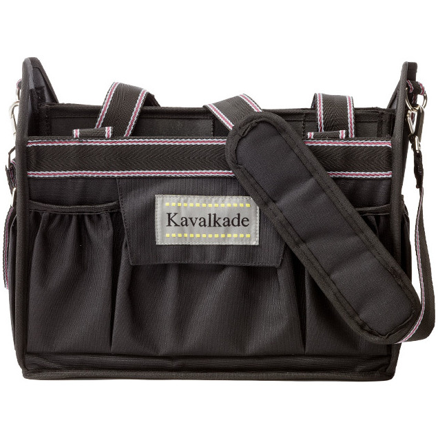 Putztasche faltbar schwarz/grau-bordeaux
