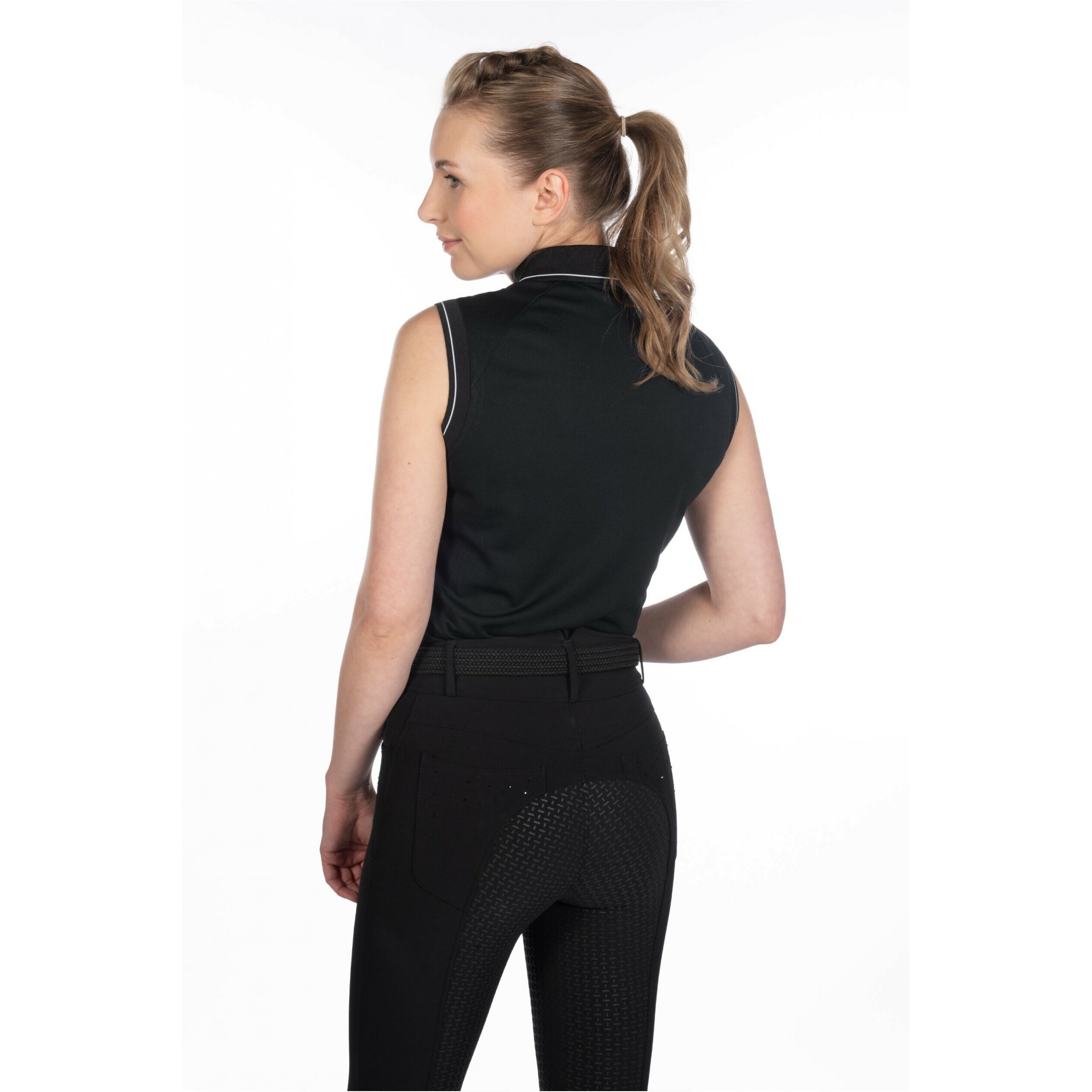 Damen Poloshirt ärmellos CATHERINE schwarz