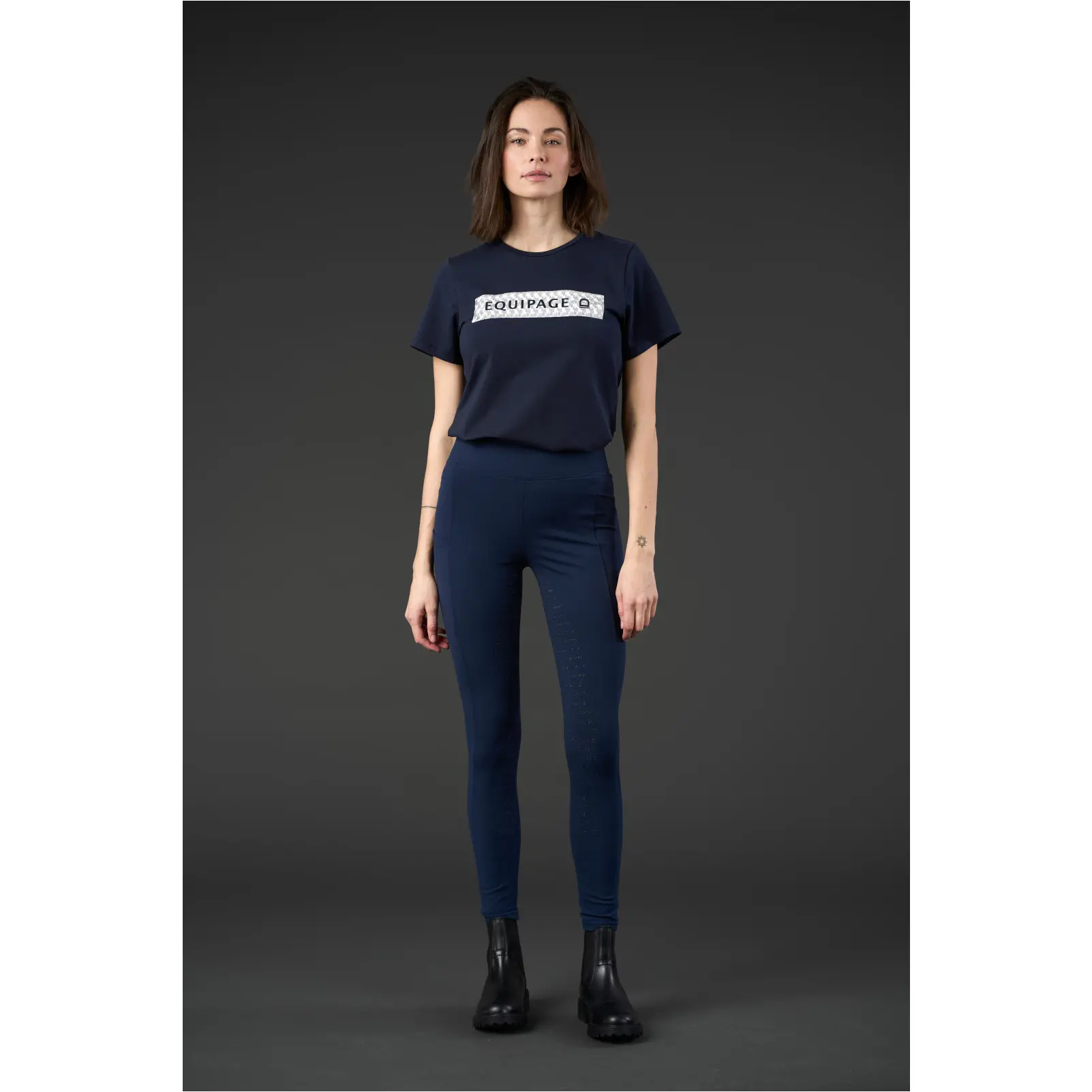Damen Reitleggings Silikon Vollbesatz TAWNY navy Damen Reitleggings Silikon Vollbesatz TAWNY navy