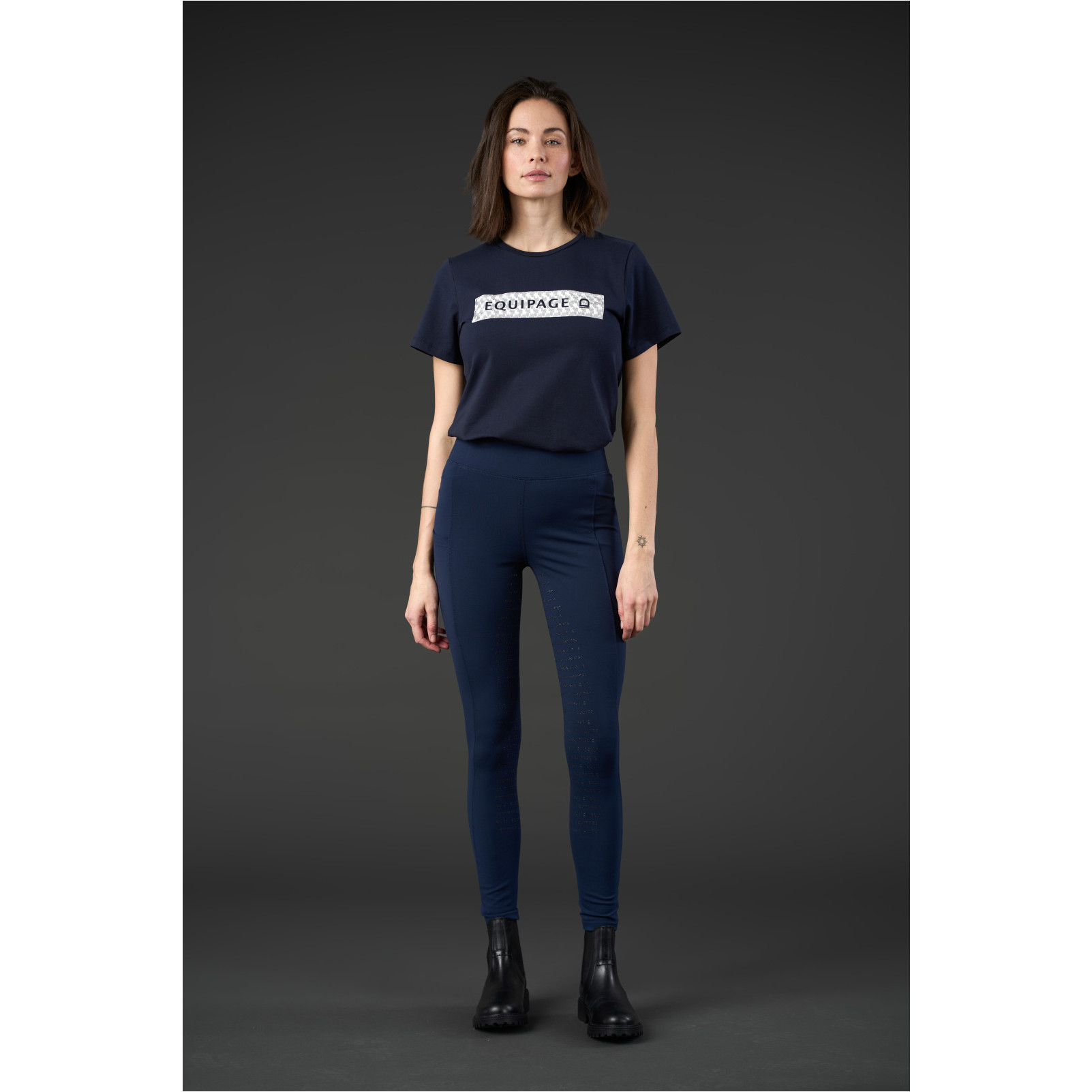 Damen Reitleggings Silikon Vollbesatz TAWNY navy Damen Reitleggings Silikon Vollbesatz TAWNY navy