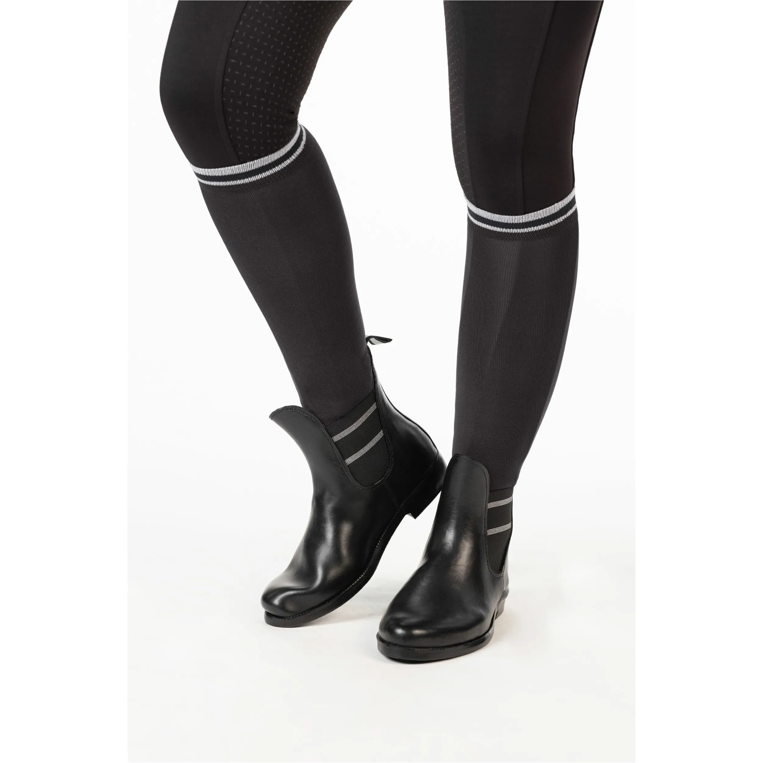 Jodhpur Gummistiefelette STYLE LUREX schwarz