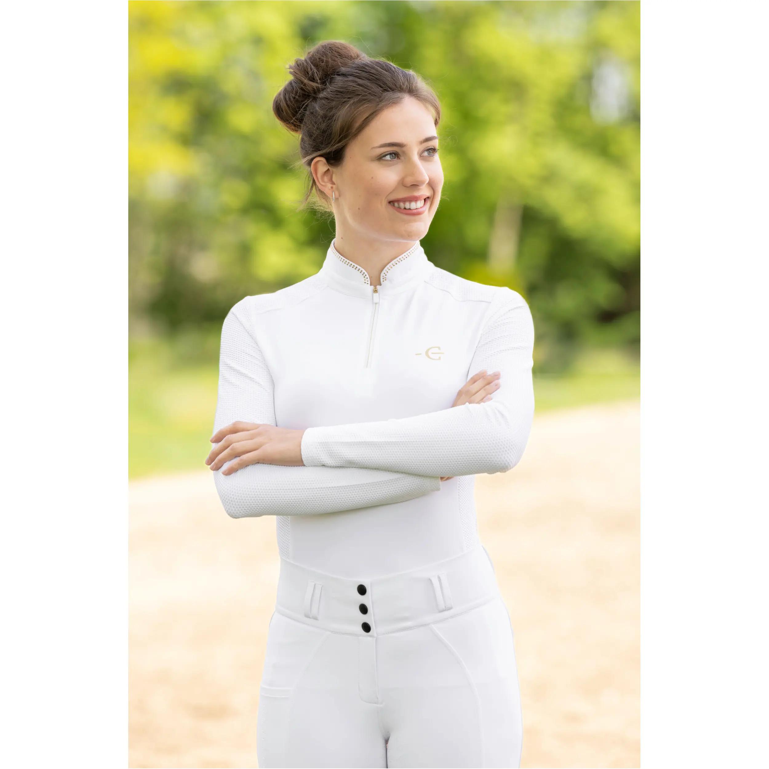 Damen Longsleeve Competition F/S 2026 white