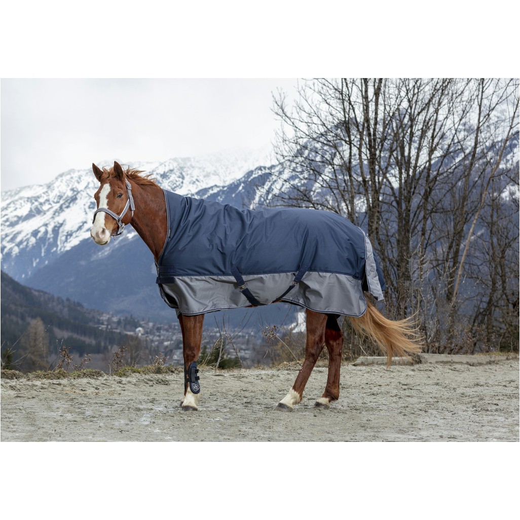 Outdoordecke High Neck 600D TYREX marineblau/grau