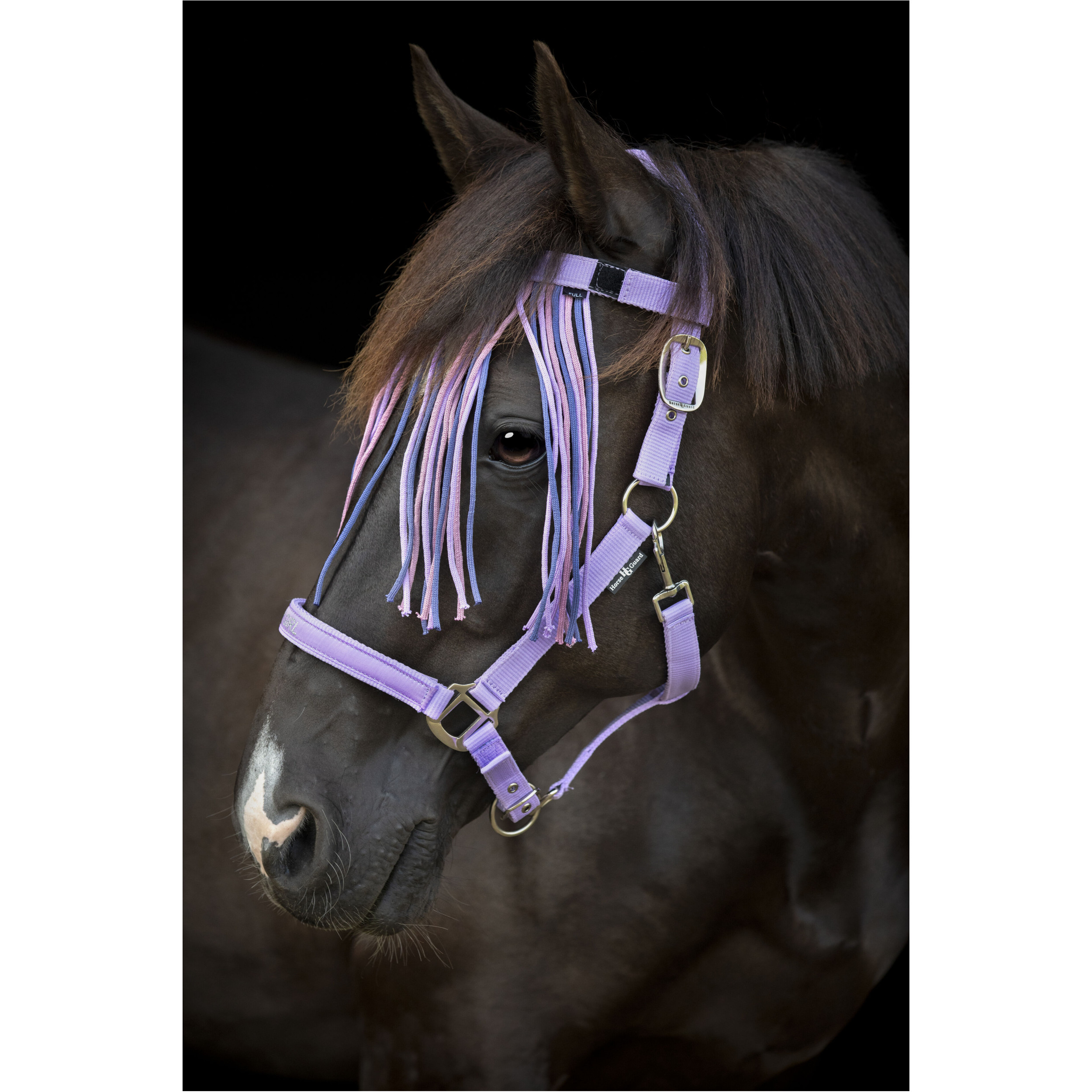 Fliegenstirnband mit Fransen MALVA lavender