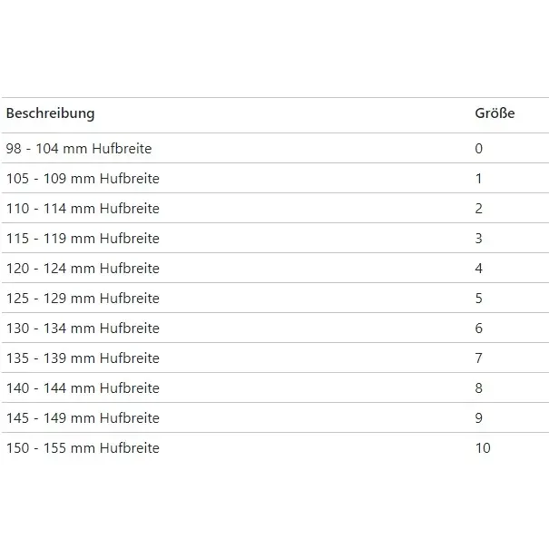 Hufschuh schwarz