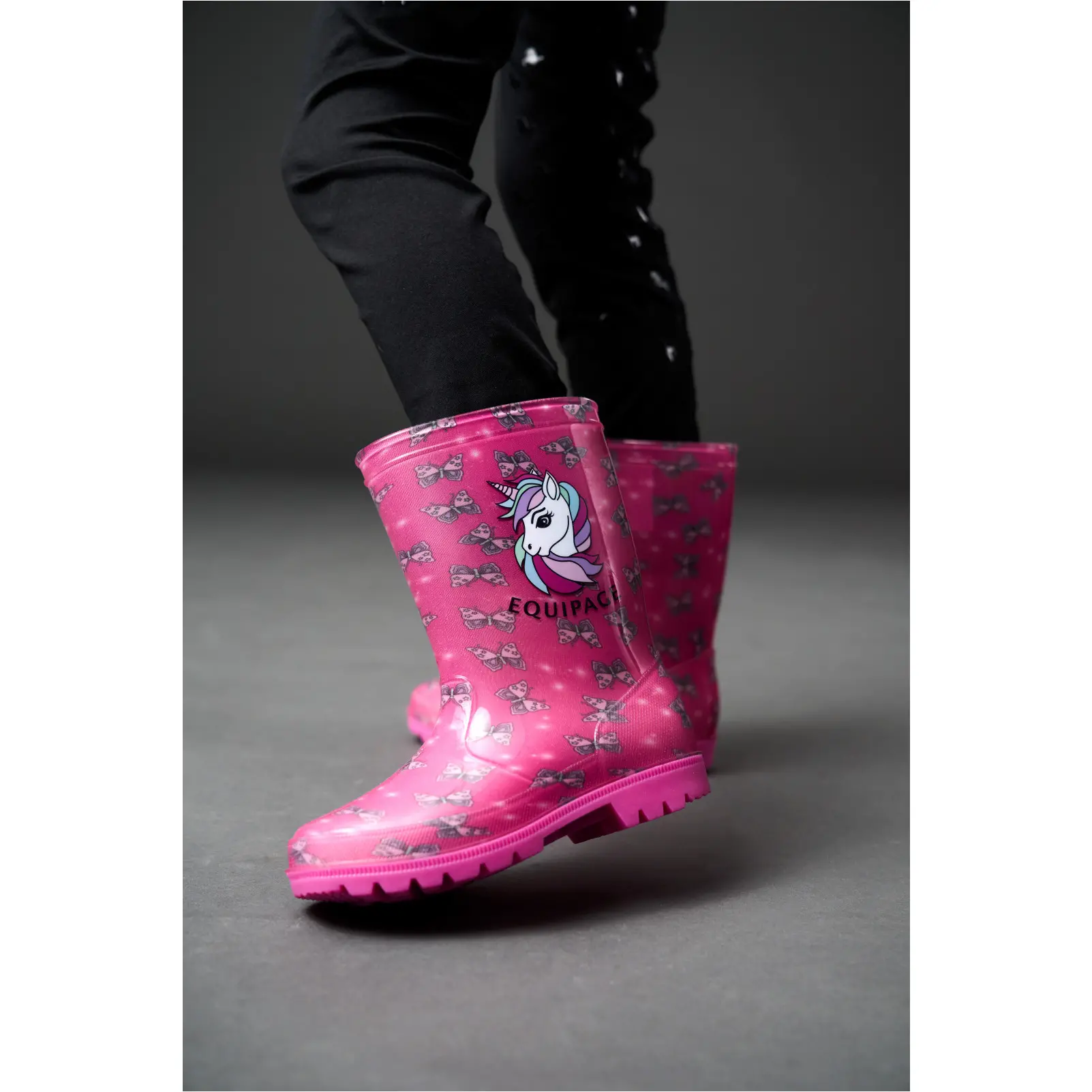 Kinder Gummistiefel BUTTERFLY phlox pink