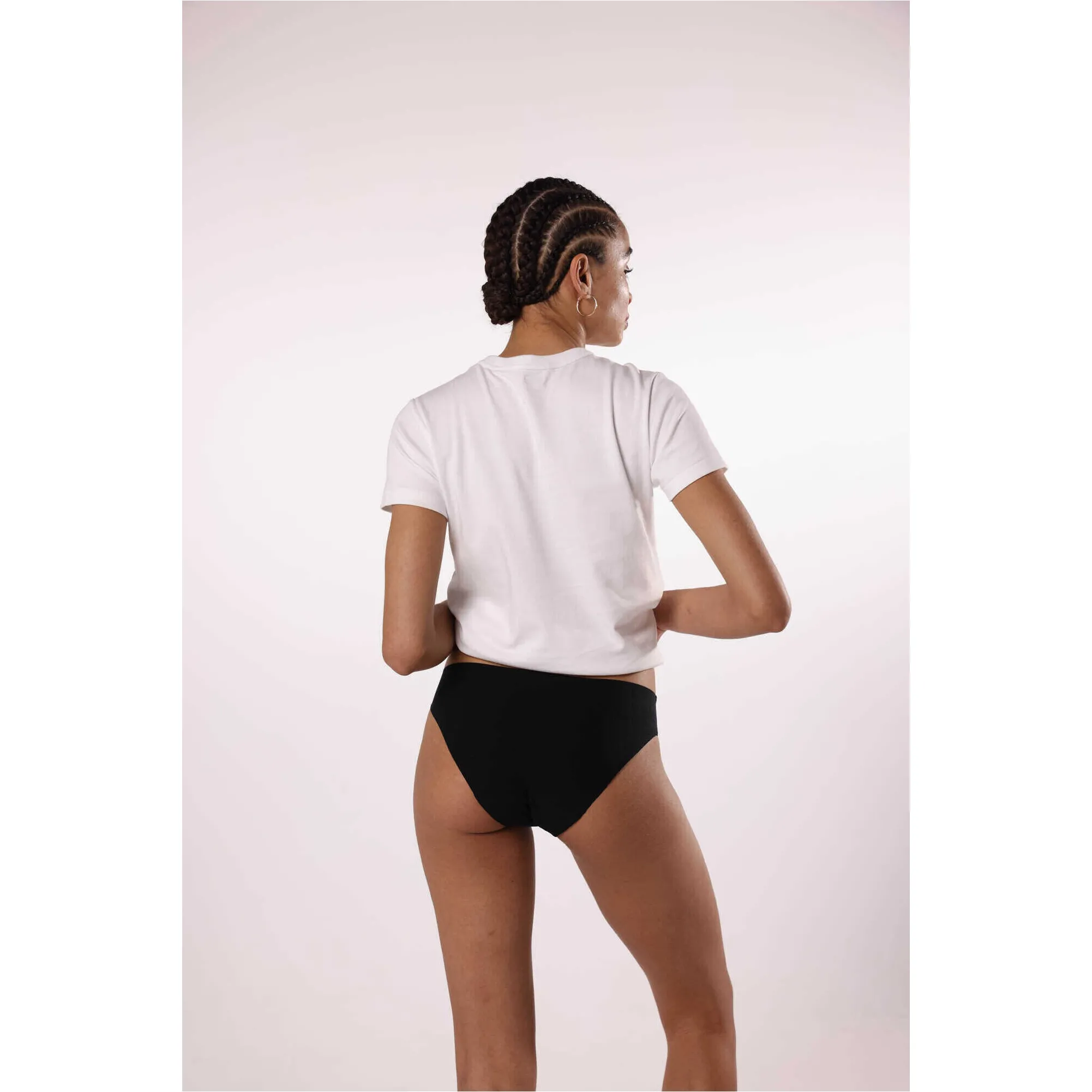 Damen Periodenslips (2er Set) schwarz