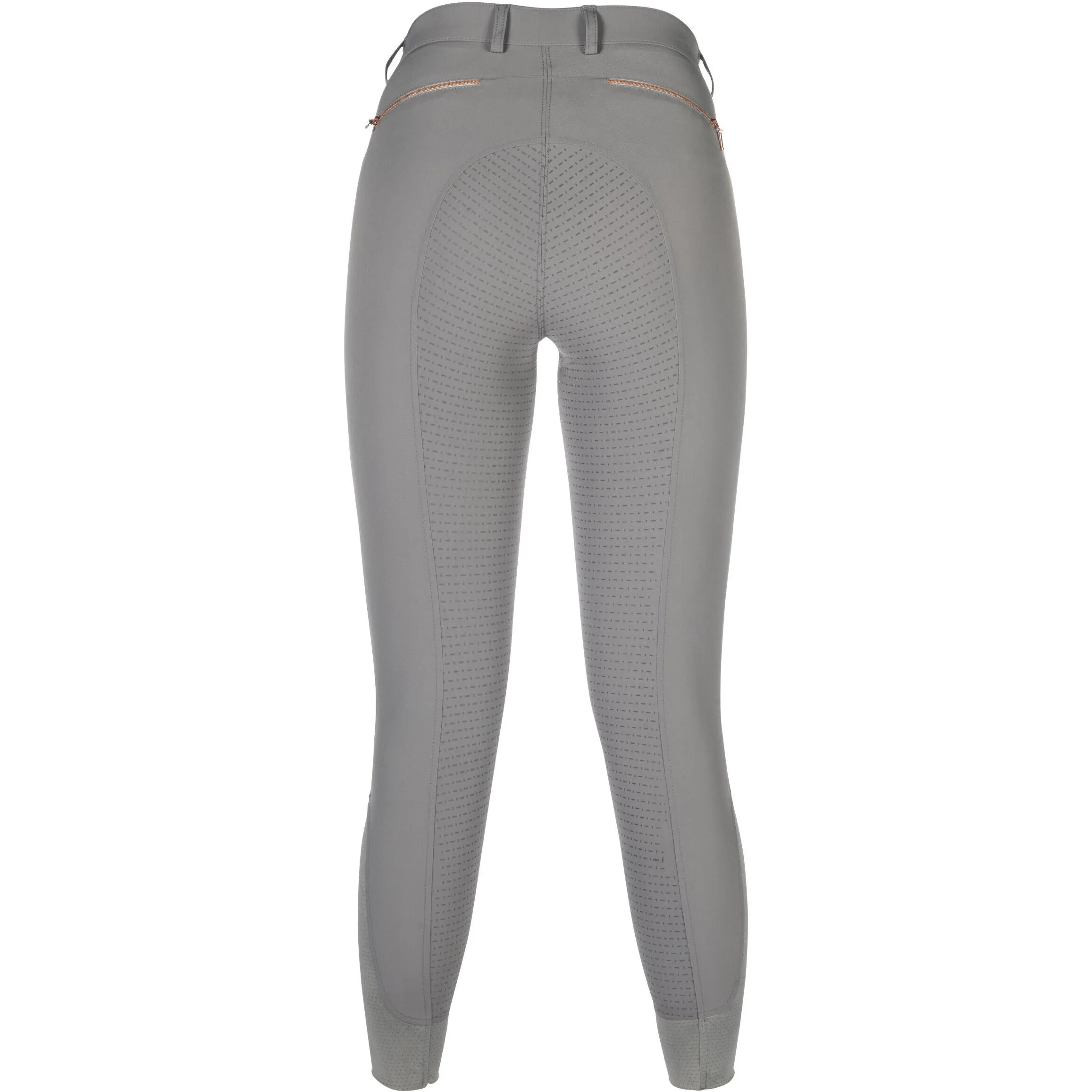 Damen Reithose Silikon Vollbesatz ROSEGOLD SPARKLE STYLE grau/rosegold