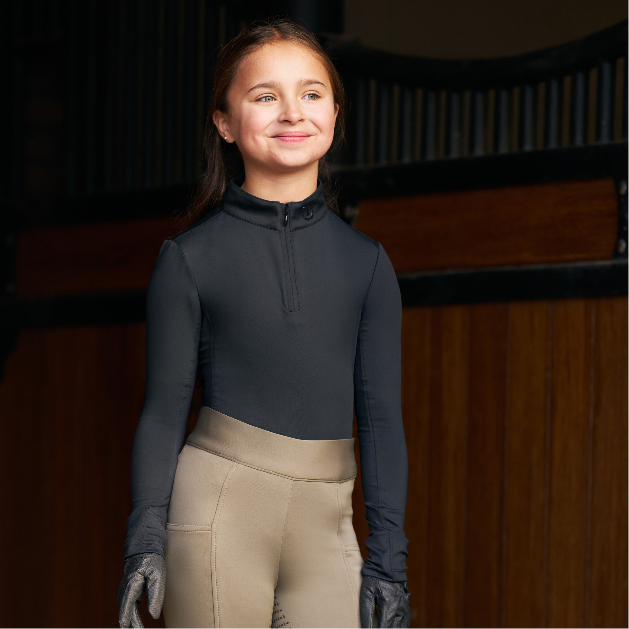 Kinder Funktionsshirt IRHJamy Mesh schwarz