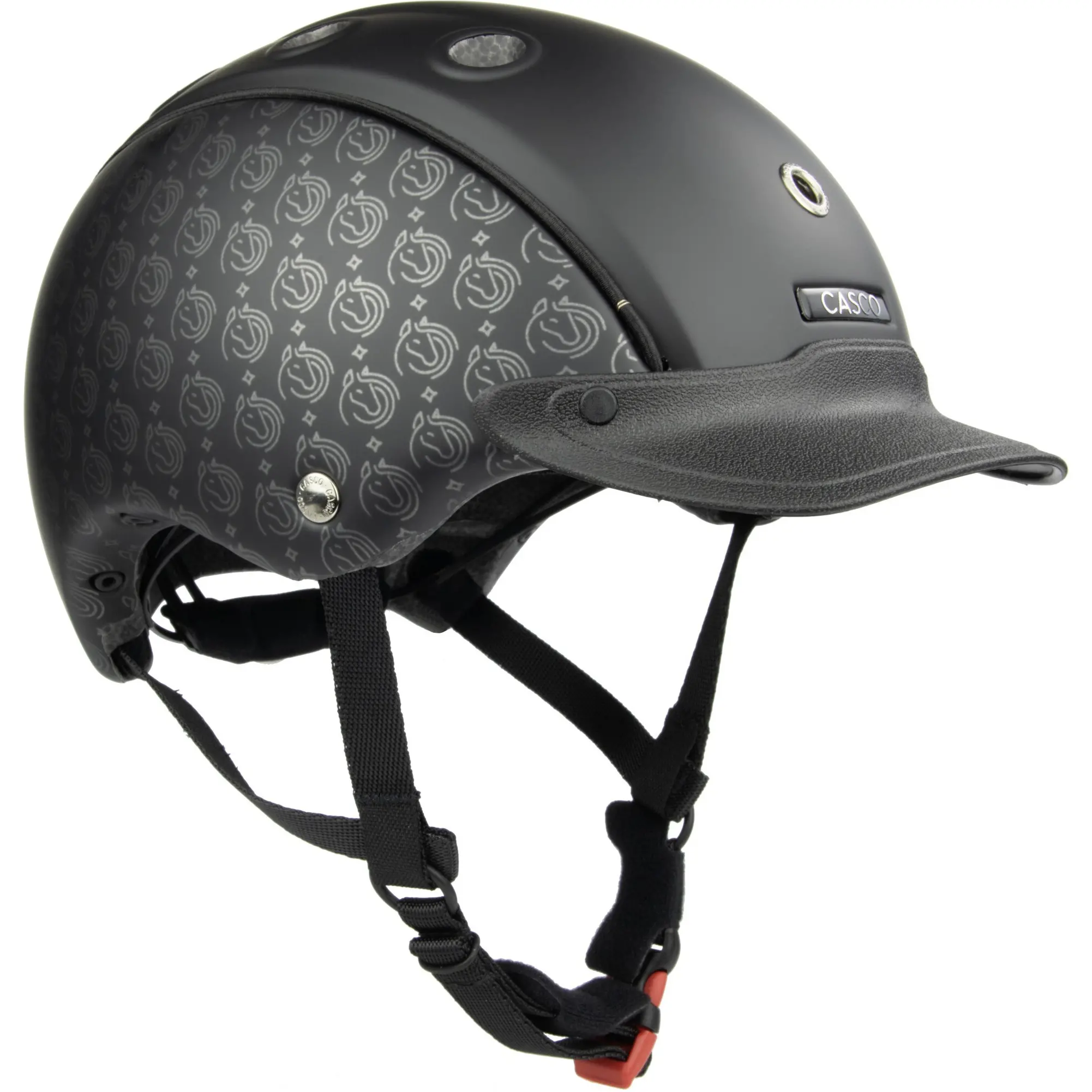 Kinder Reit-, Fahrrad- und Skihelm CHOICE Starlit schwarz print S (52-56cm)