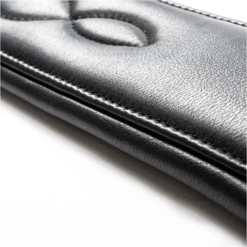 Ledersattelgurt ohne Elast COMFORT Softleder schwarz