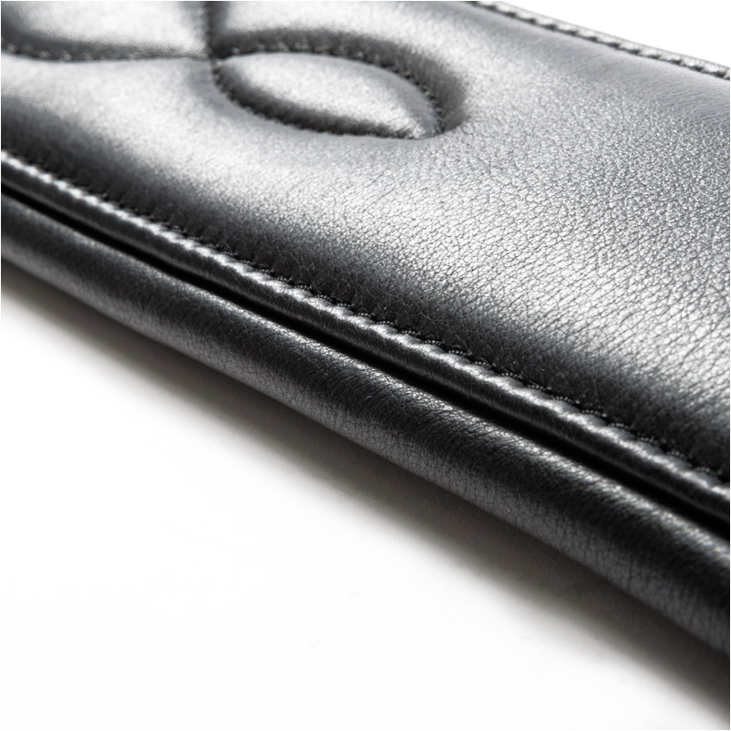 Ledersattelgurt ohne Elast COMFORT Softleder schwarz