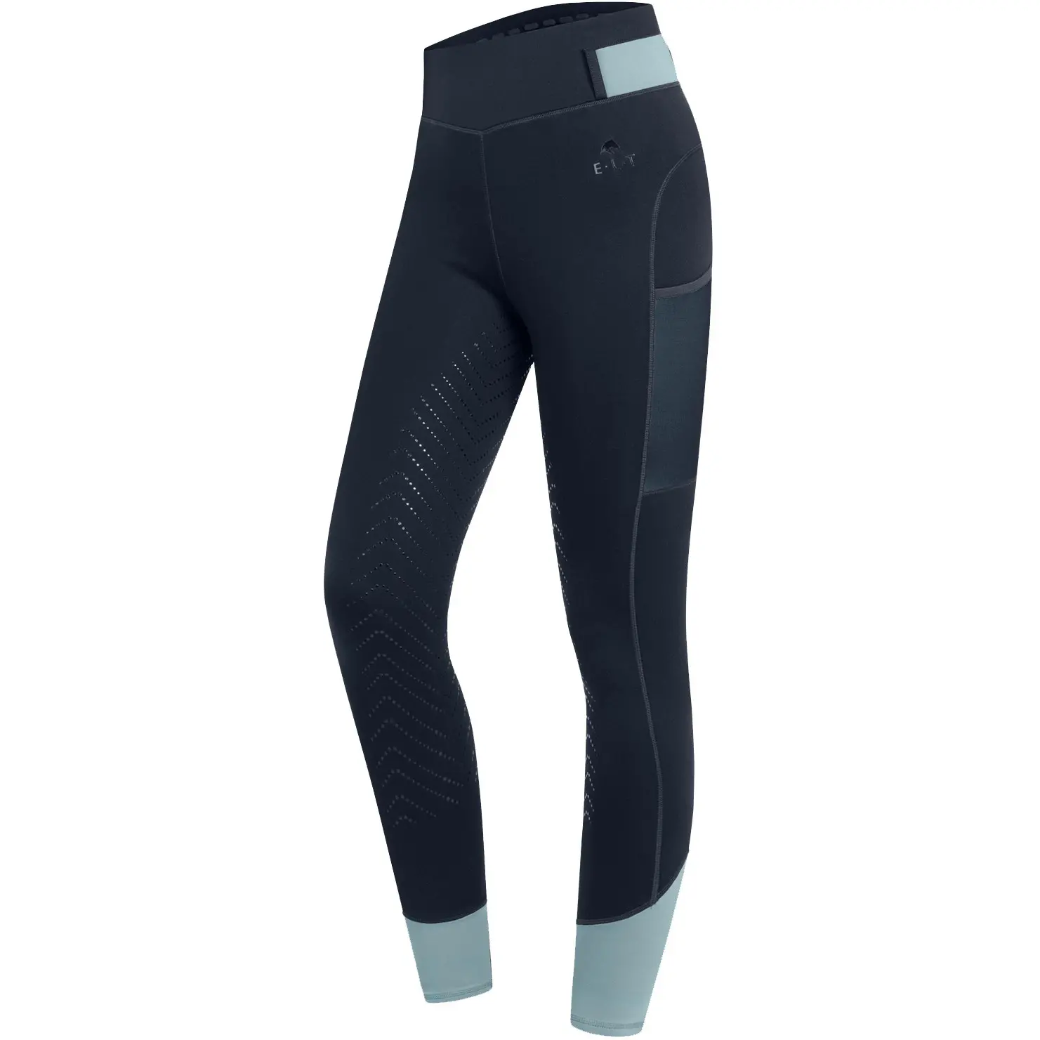 Damen Reitleggings Silikon Vollbesatz NOEMI tiefblau/alpenblau