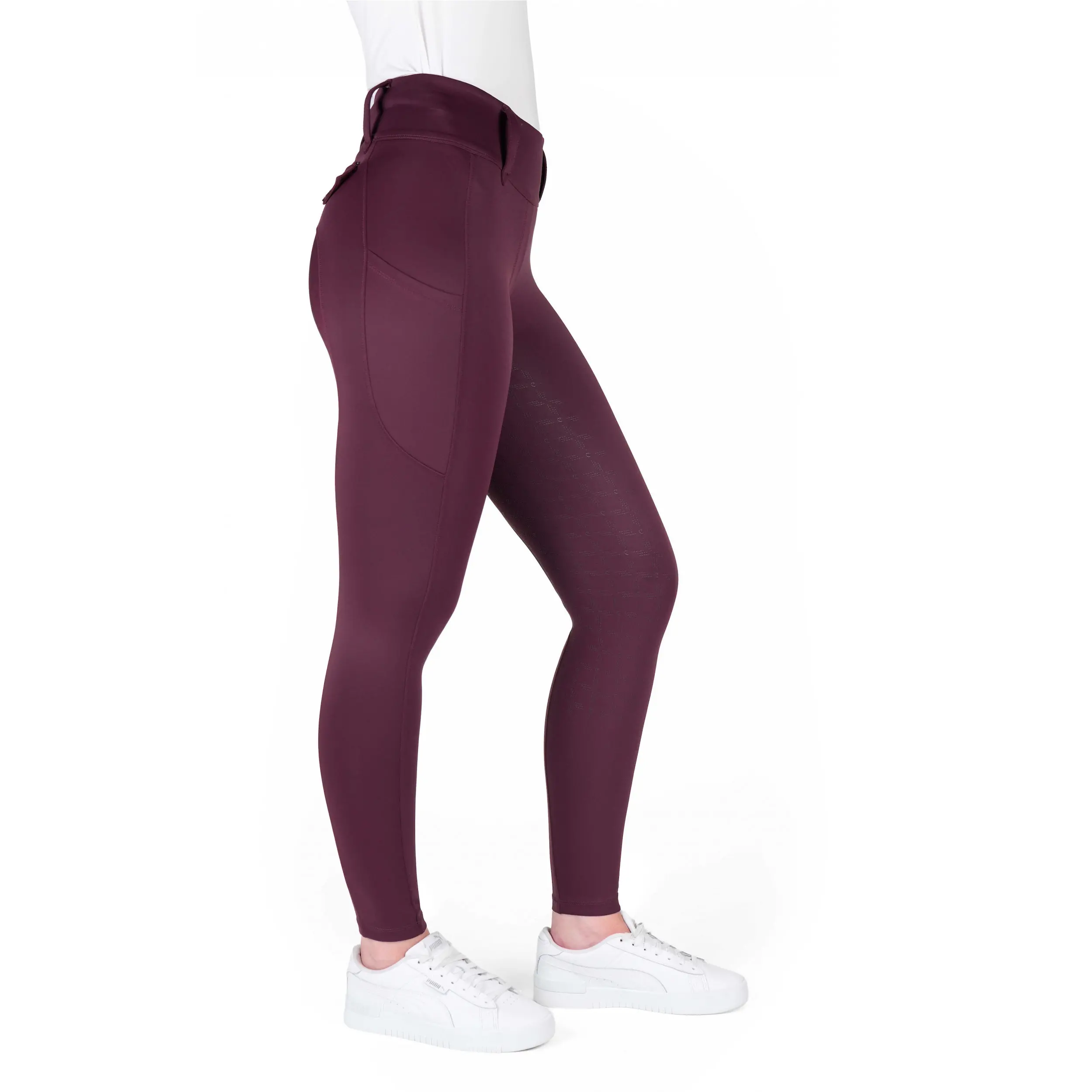 Damen Reitleggings Silikon Vollbesatz ALIZÉ pflaumenfarben Damen Reitleggings Silikon Vollbesatz ALIZÉ pflaumenfarben