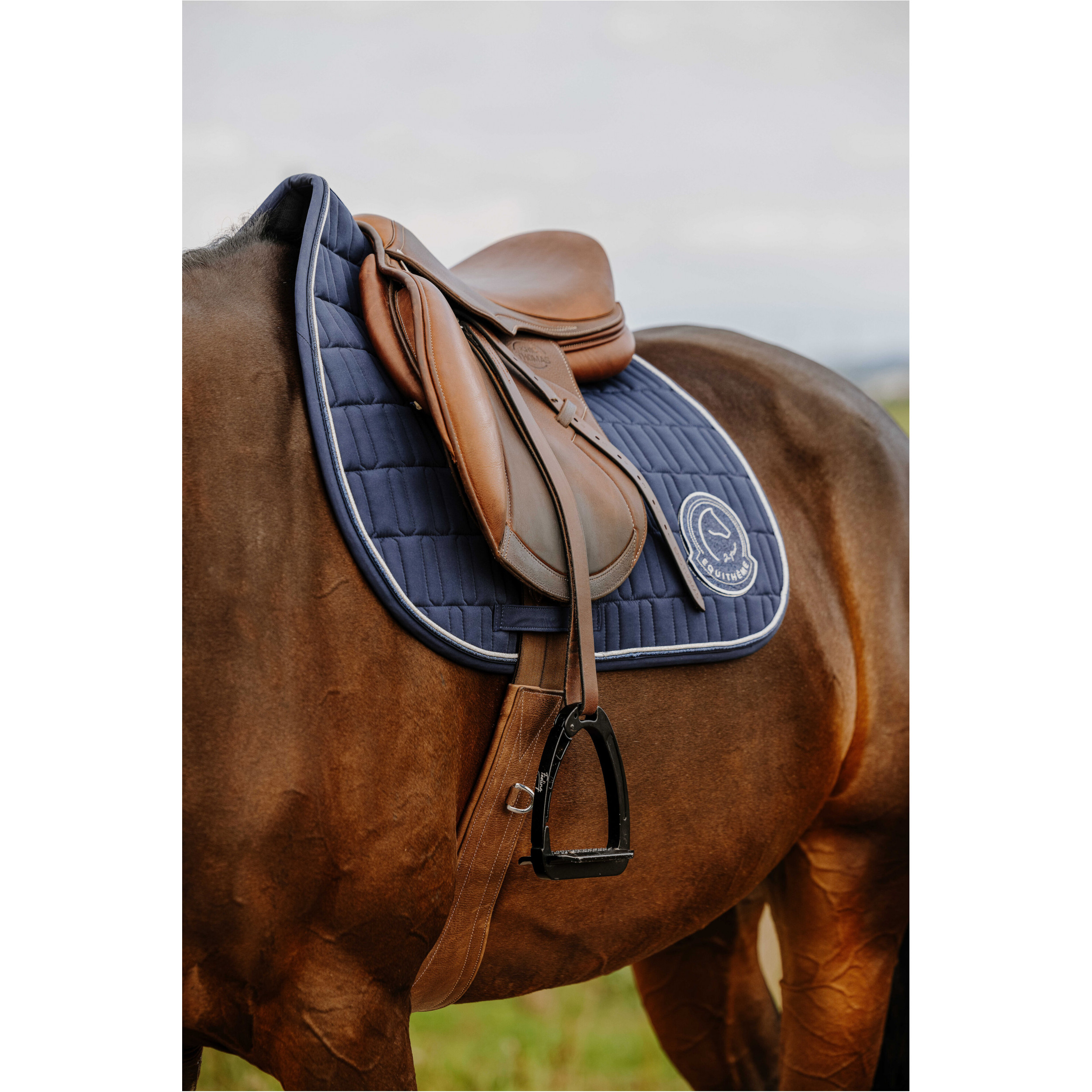 Schabracke mit Nummernhalter Je t'aime COMPET blau Warmblut Vielseitigkeit