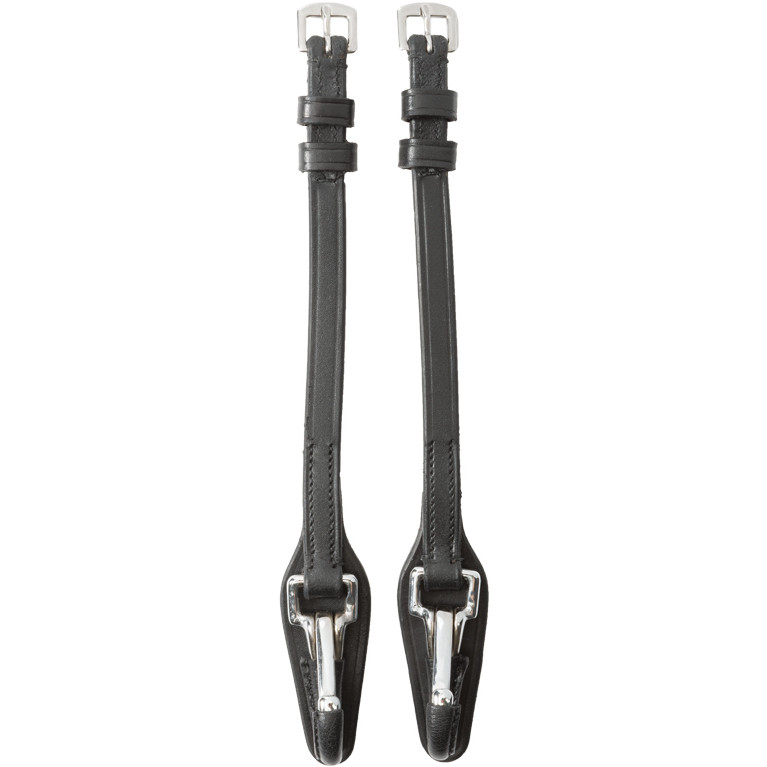 Backenstücke mit Karabiner (2er Set) schwarz Backenstücke mit Karabiner (2er Set) schwarz