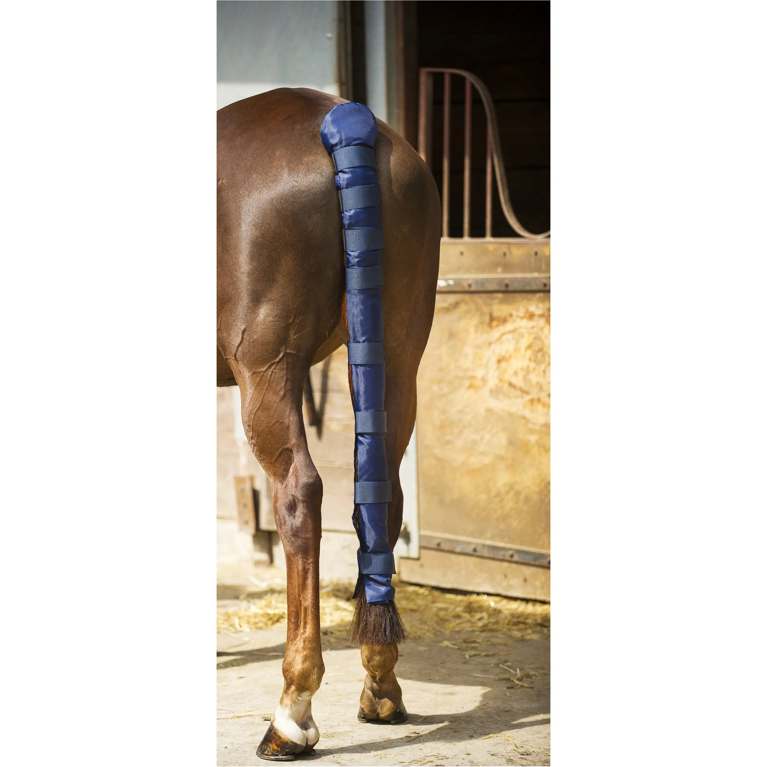 Schweifschoner DOUDOUNE marineblau lang