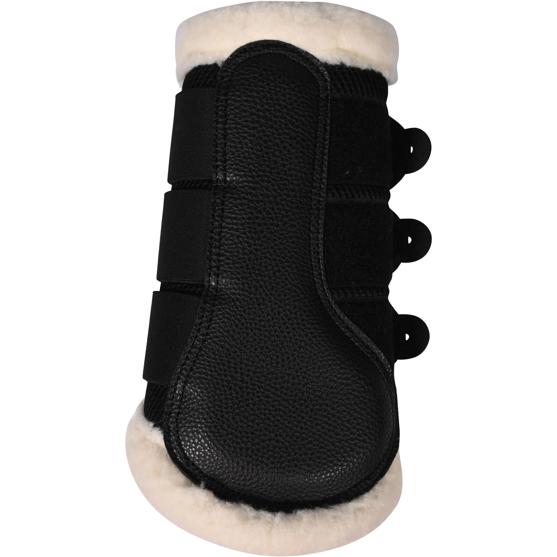 Gamaschen mit Fell COMFORT PREMIUM MESH schwarz
