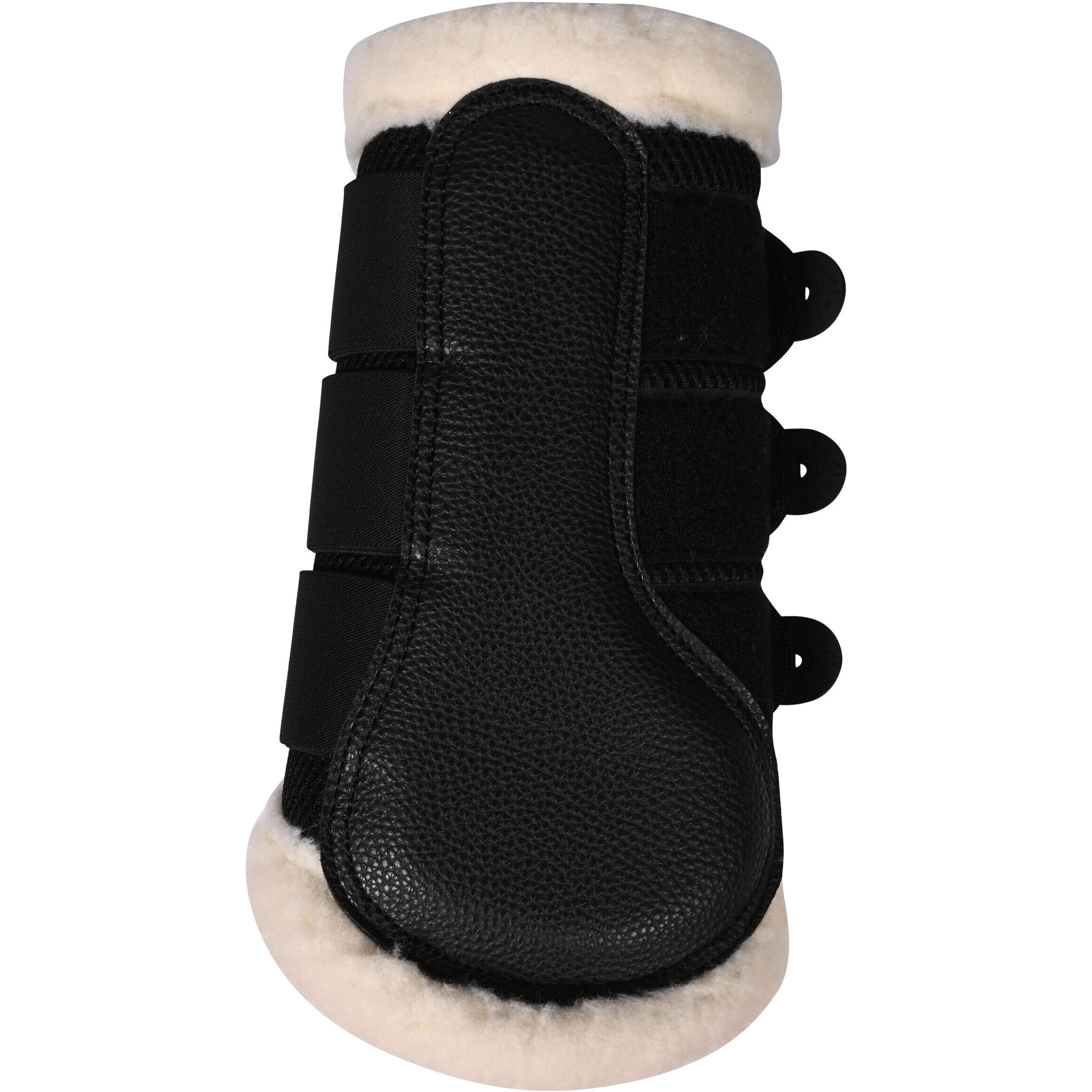 Gamaschen mit Fell COMFORT PREMIUM MESH schwarz