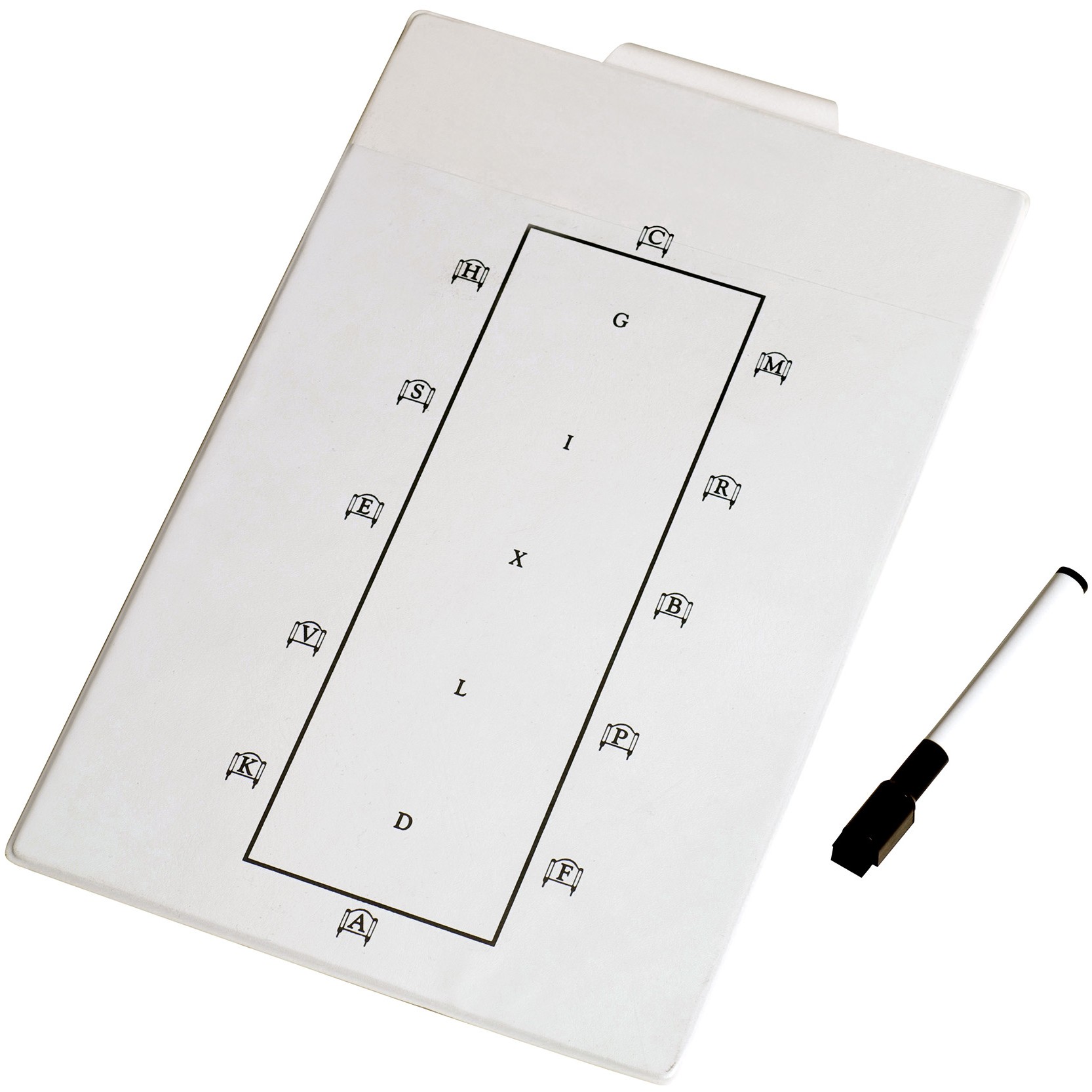 Plastiktafel mit Dressurviereck