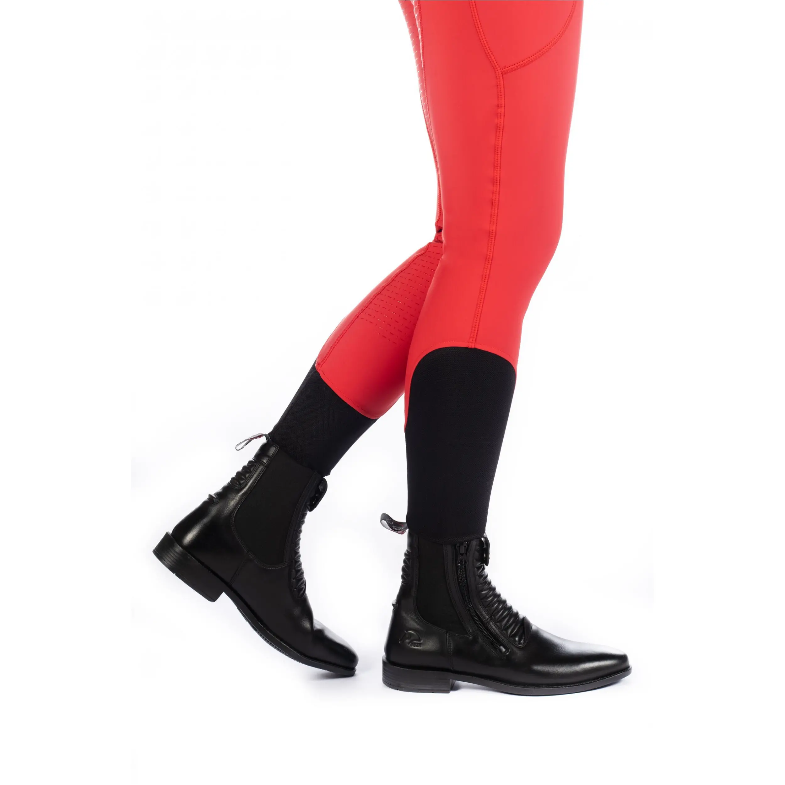 Damen Reitleggings Silikon Vollbesatz ARUBA rot