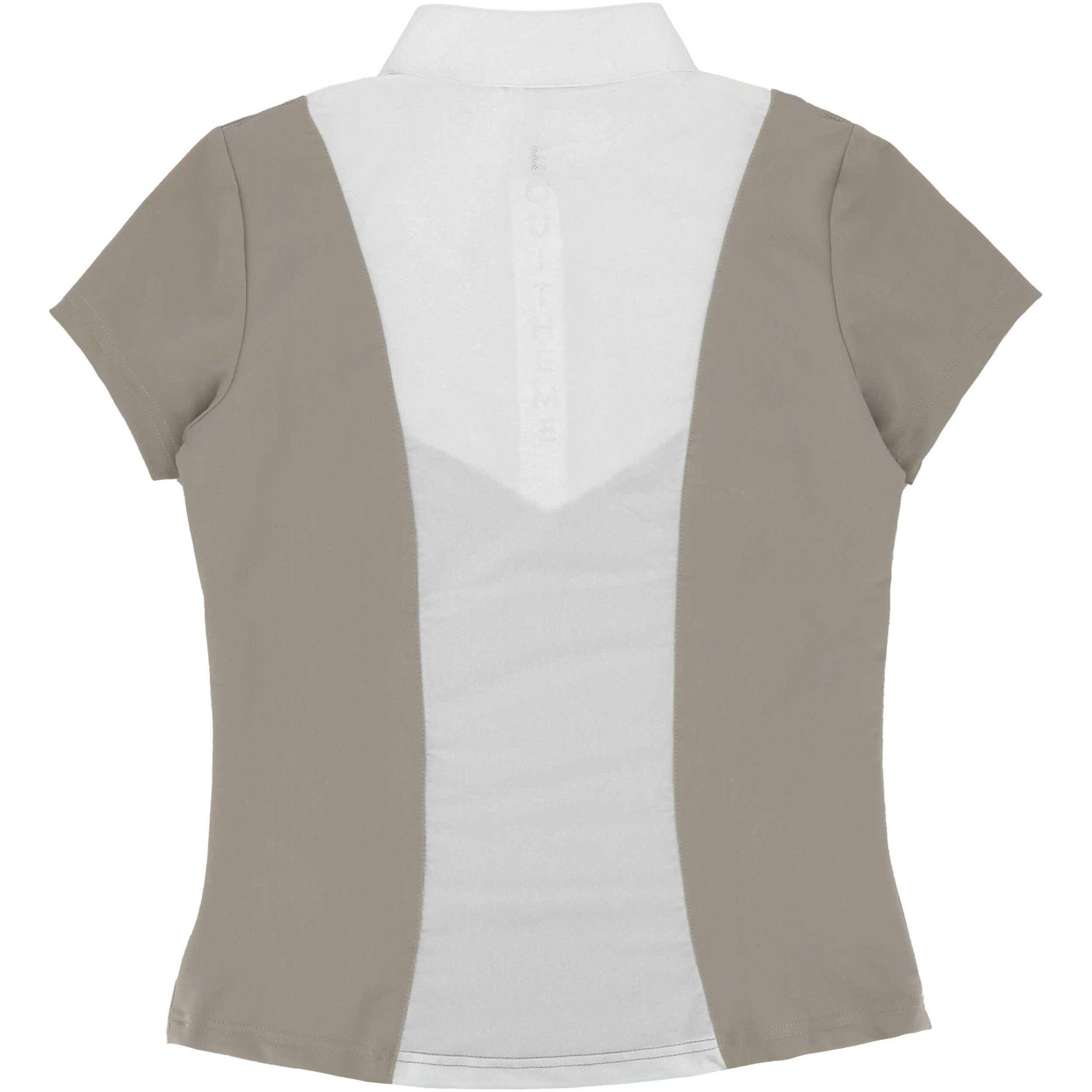 Damen Turnierpolo mit Reißverschluss vorne Tokyo taupe
