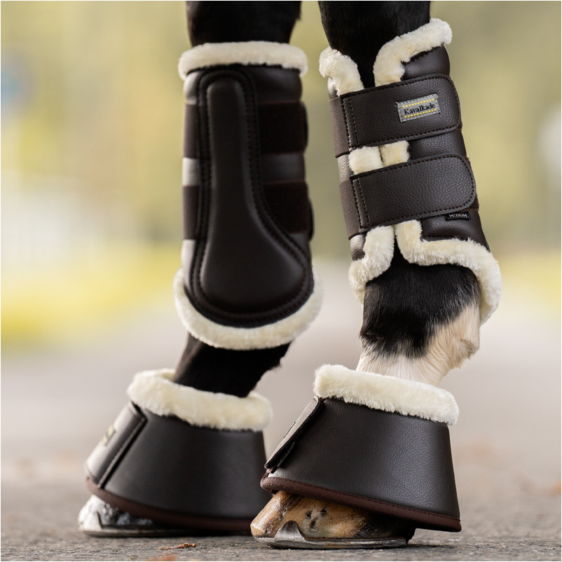 Hufglocken (2er Set) braun/beige