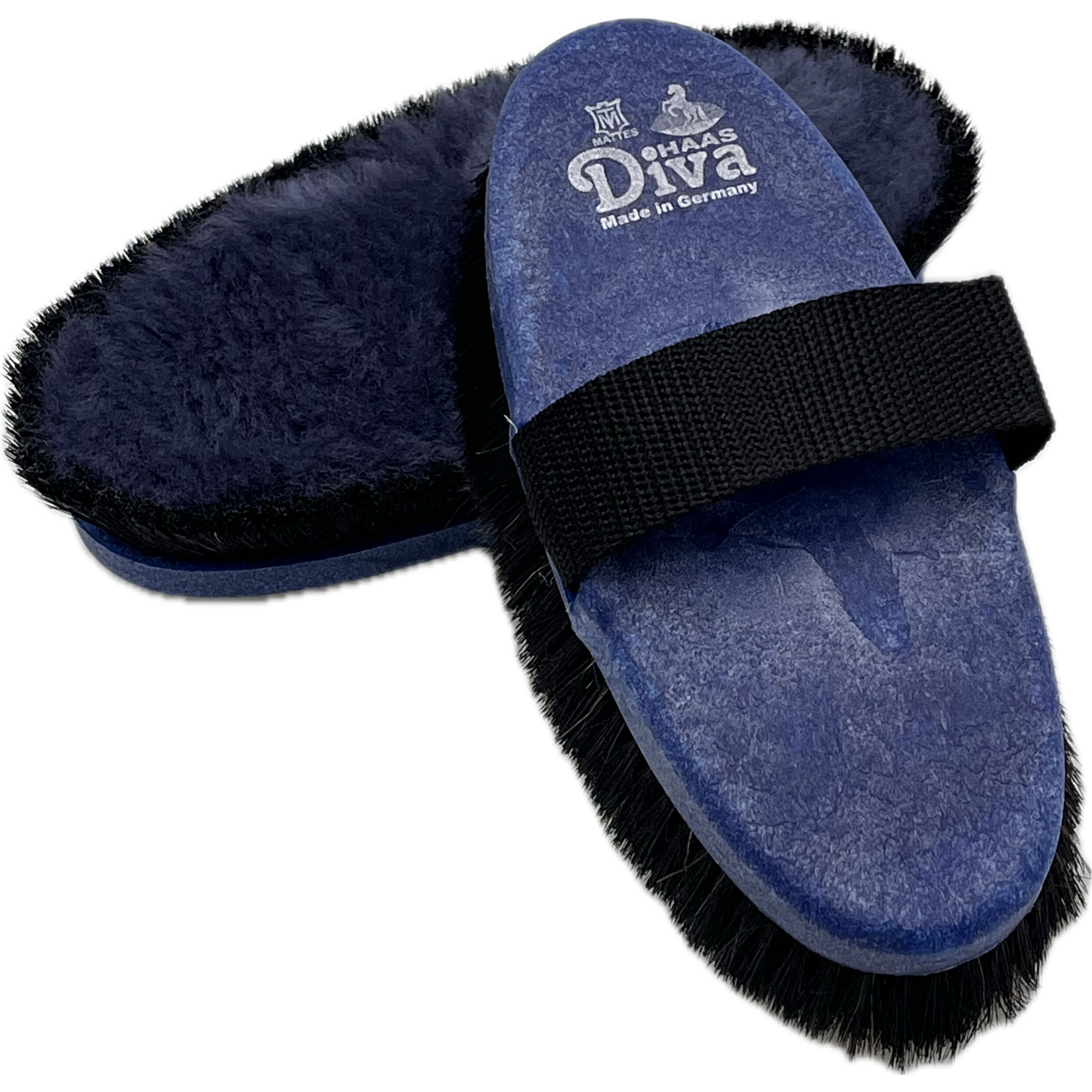Lammfellbürste DIVA blau