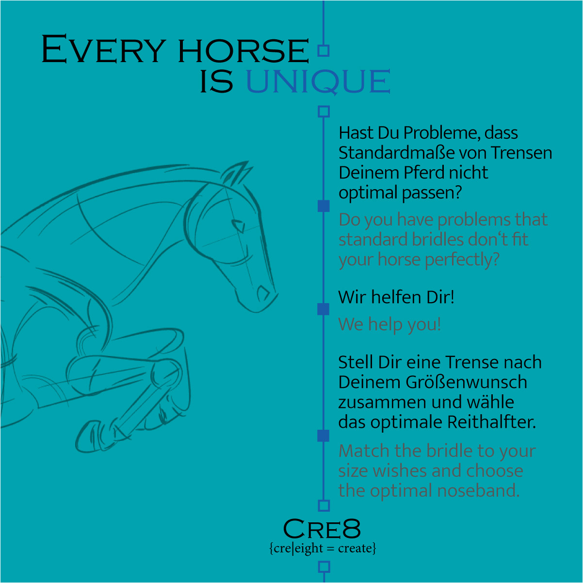 Backenstücke (2er Set) CRE8 braun