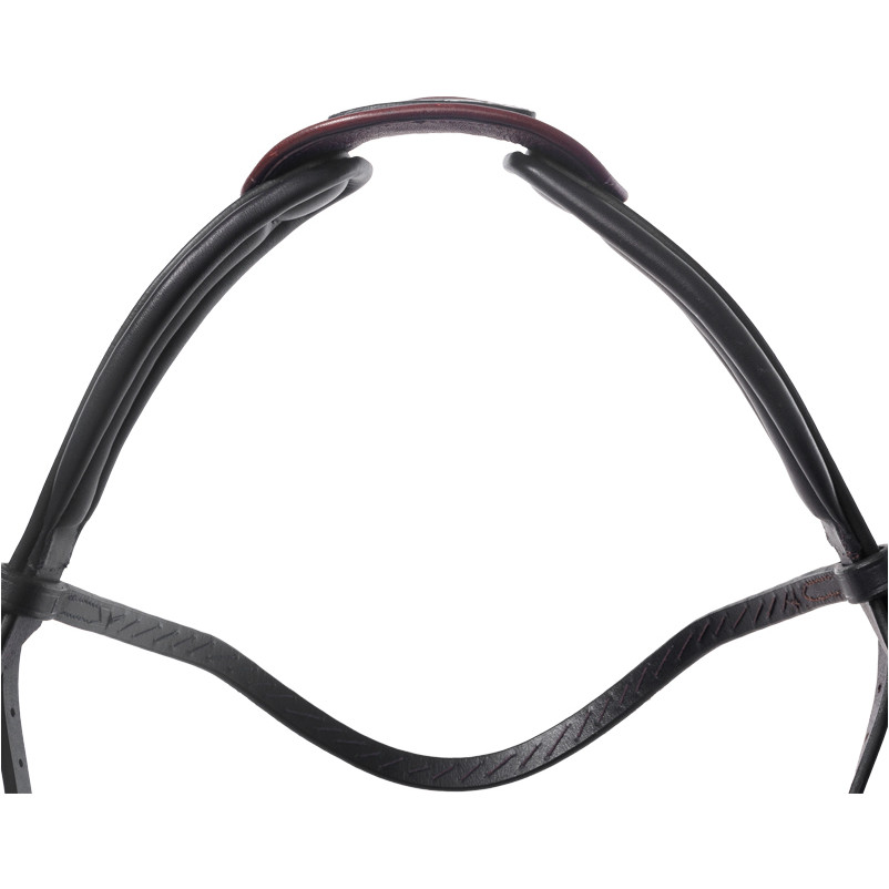 Genickstück offen mit Brücke MALOU braun