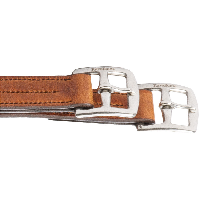 Steigbügelriemen SOFT'N OIL cognac/braun