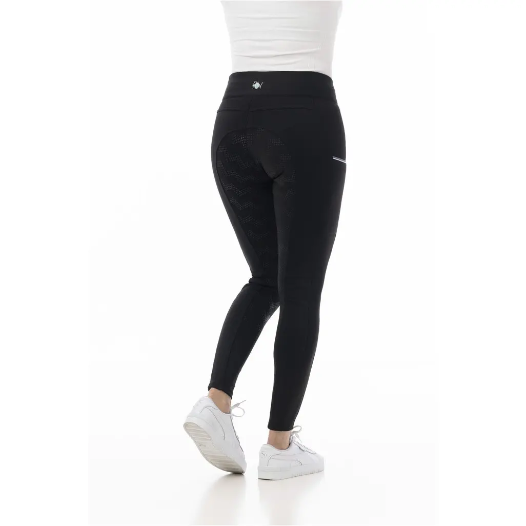 Damen Reitleggings Silikon Vollbesatz AGADIR schwarz