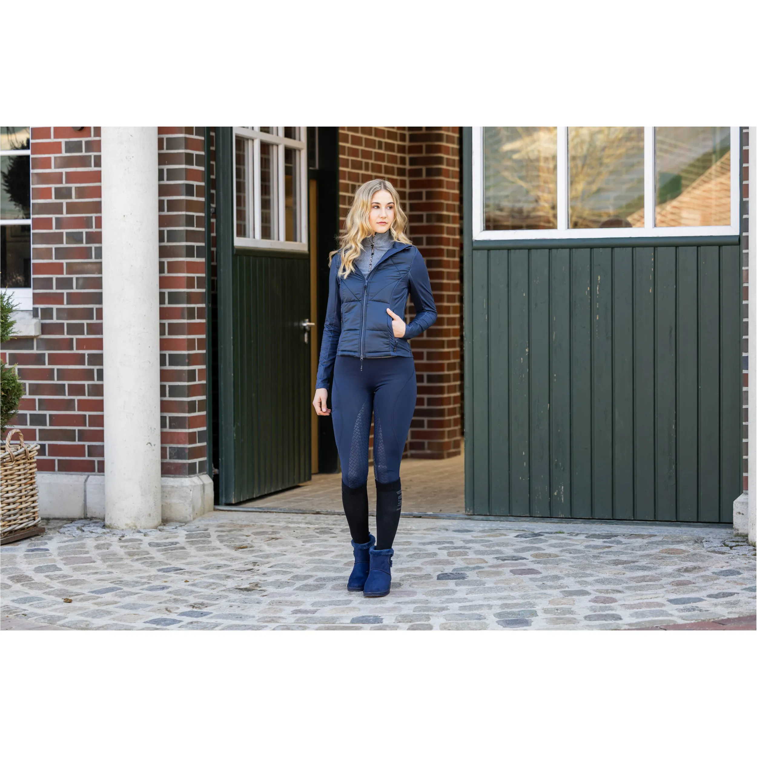 Damen Jersey-/Nylonjacke PRAG II STYLE dunkelblau