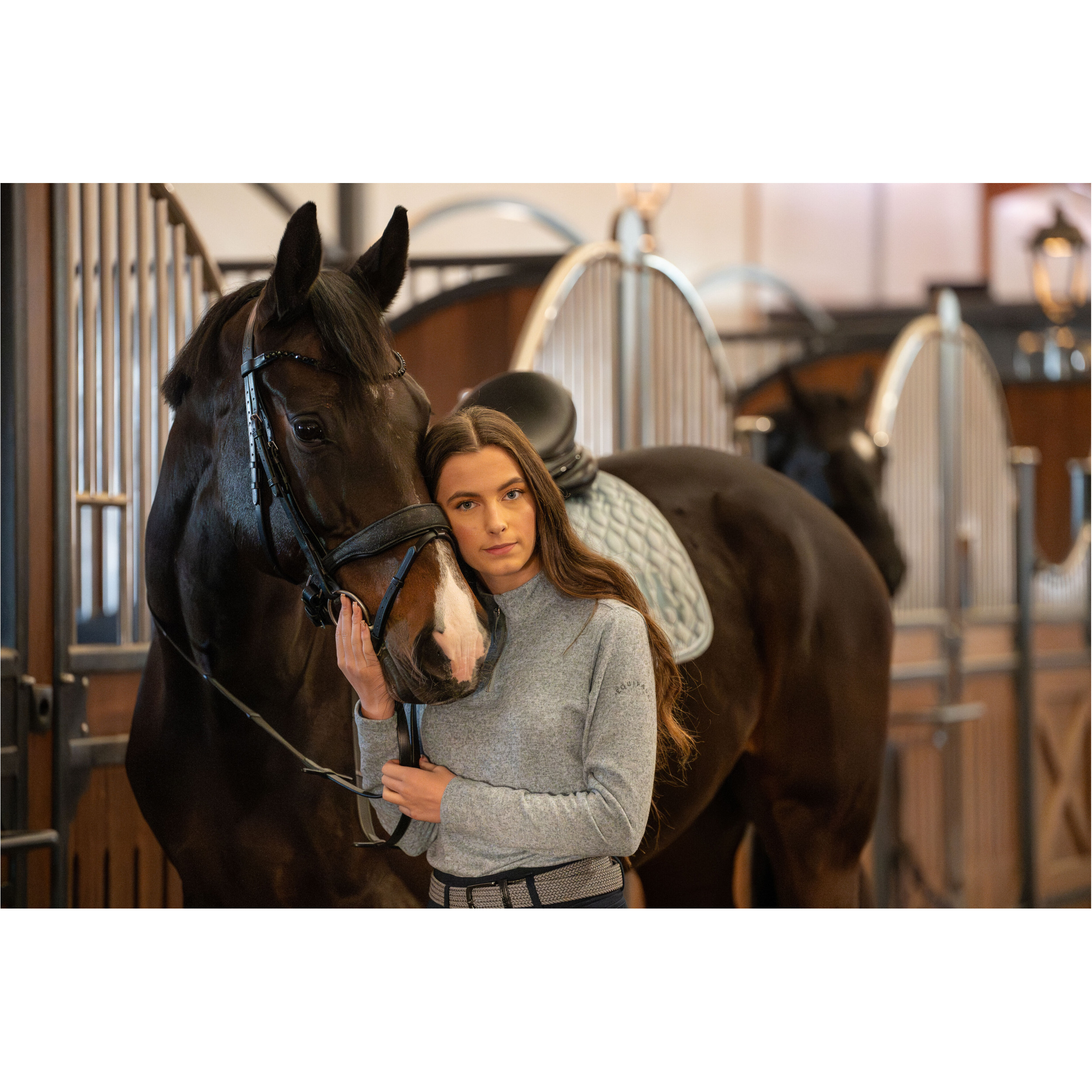 Damen Funktionsshirt Langarm STACEY half-zip blue fog Damen Funktionsshirt Langarm STACEY half-zip blue fog