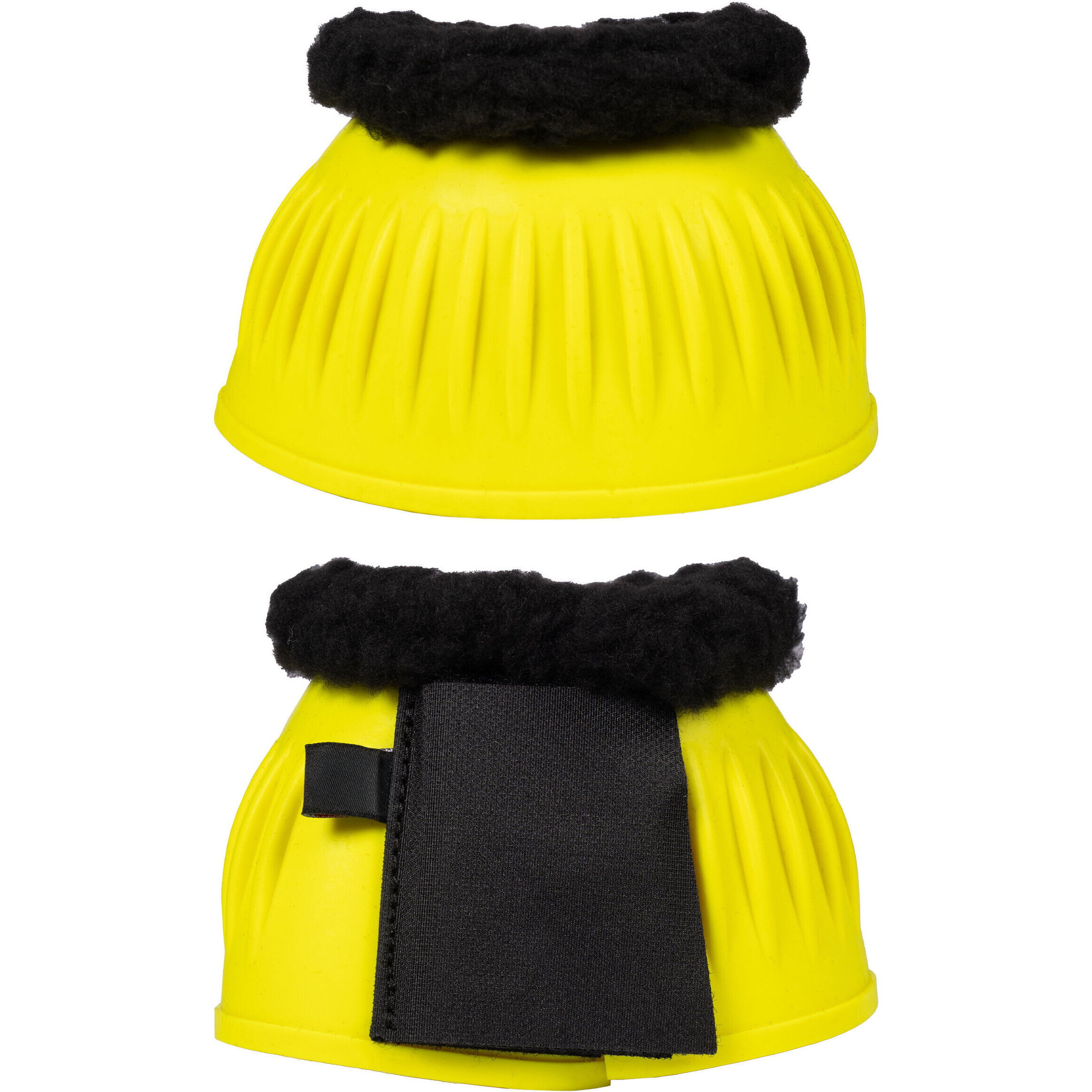 Gummispringglocken mit Fell ATLANTA NEON neon gelb