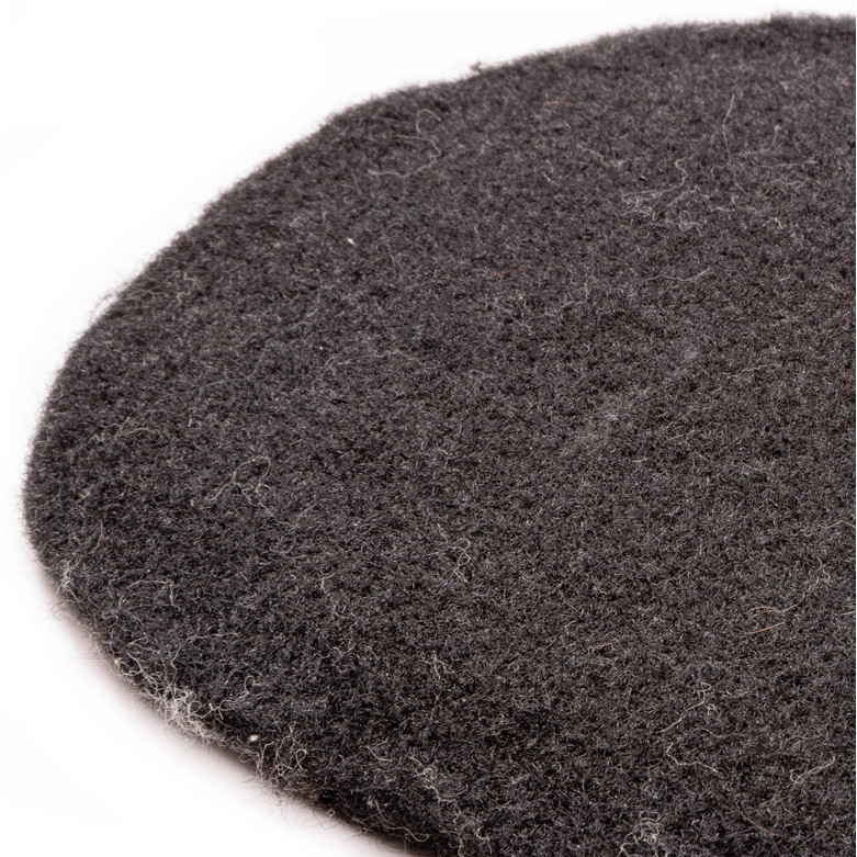 Einlagen Lammfellschabracke Polyester VORNE schwarz Einlagen Lammfellschabracke Polyester VORNE schwarz