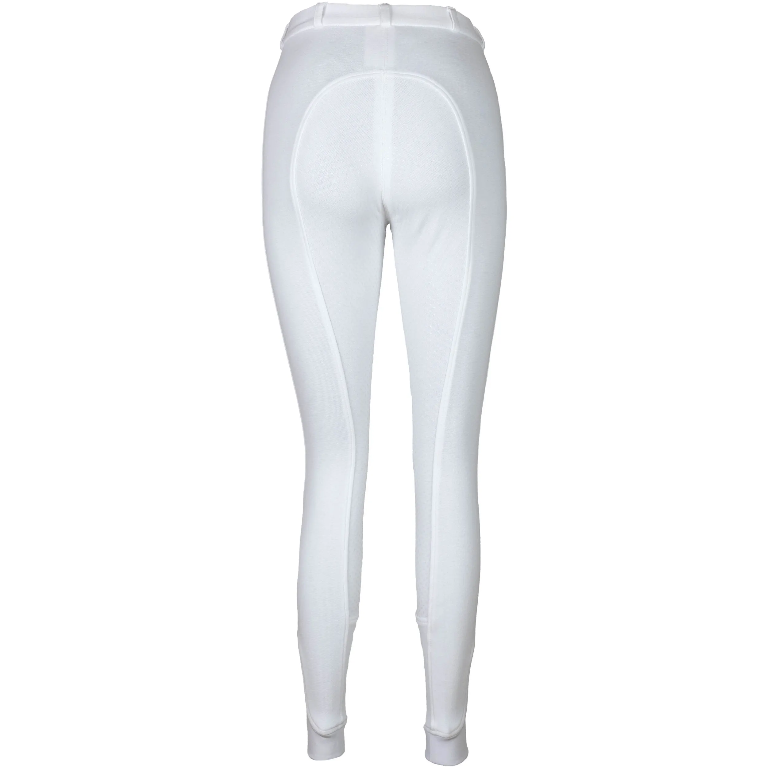 Kinder Reithose Silikon Vollbesatz Flex BASICLINE weiß