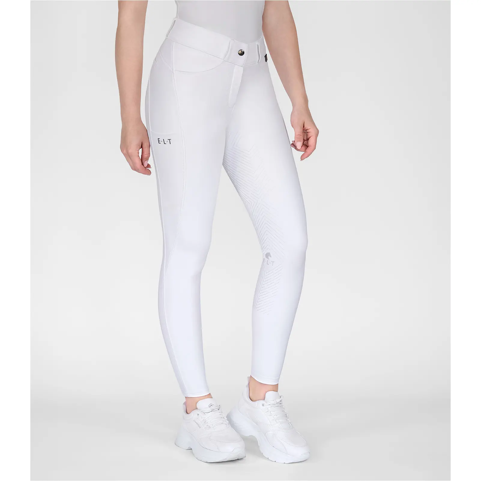Damen Reithose Silikon Vollbesatz COMFORT RIDE weiß
