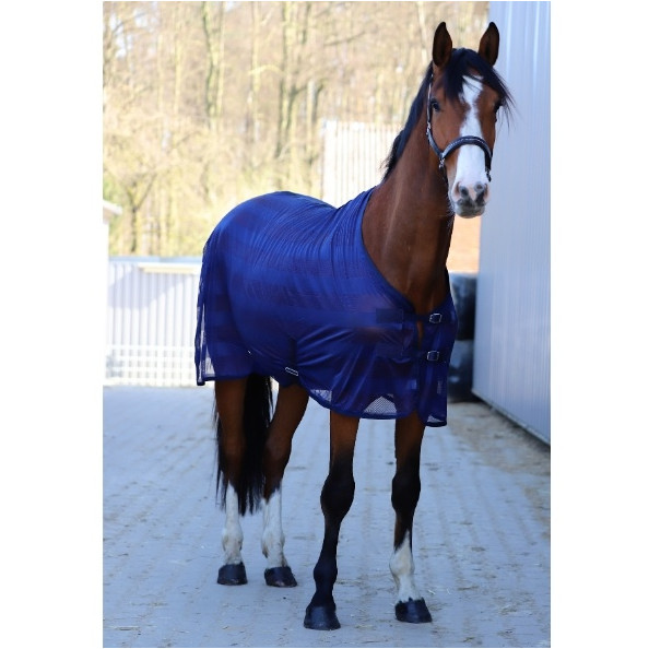 Fliegendecke mit Kreuzgurt BASICLINE dunkelblau