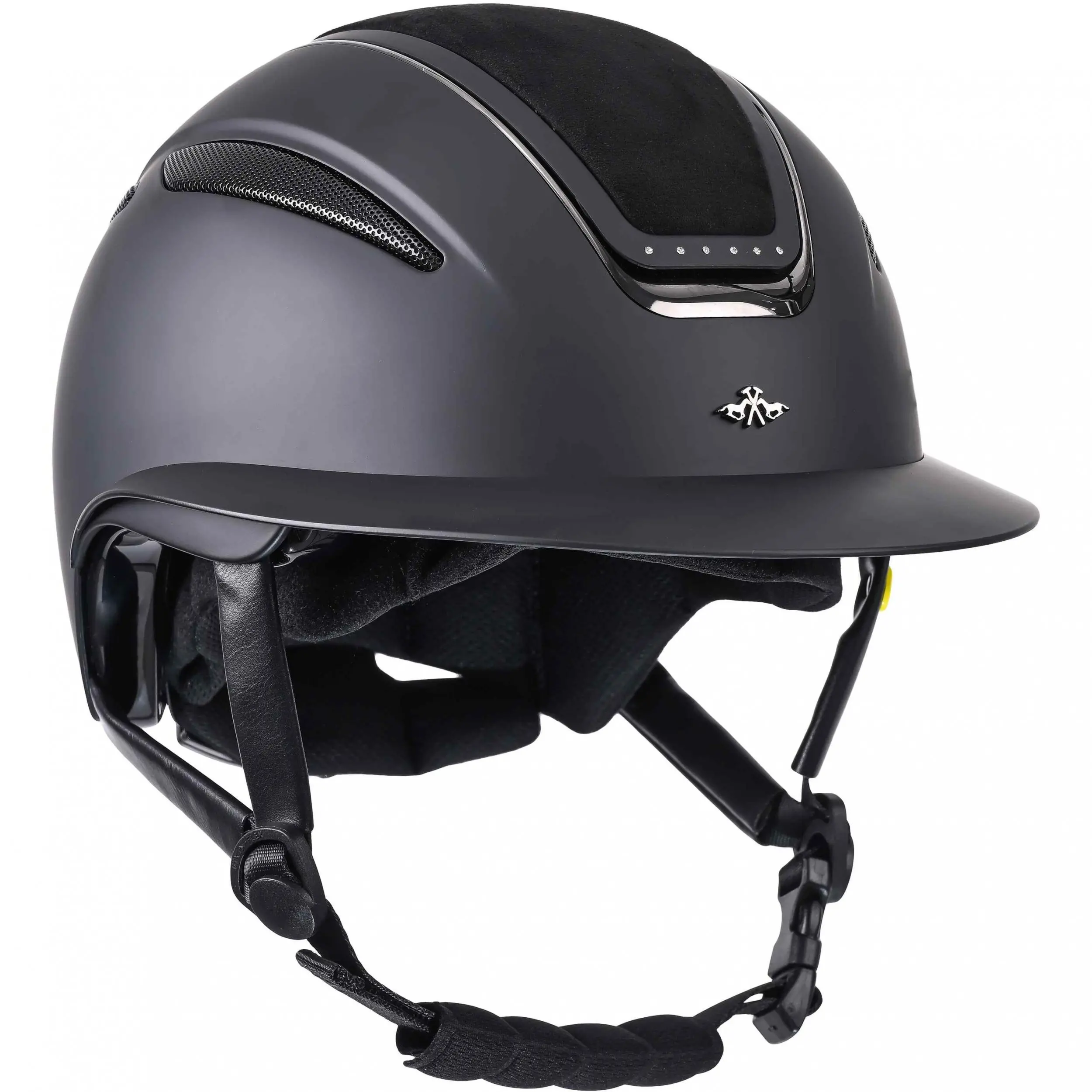 Damen Reithelm HVPMagnifica schwarz matt