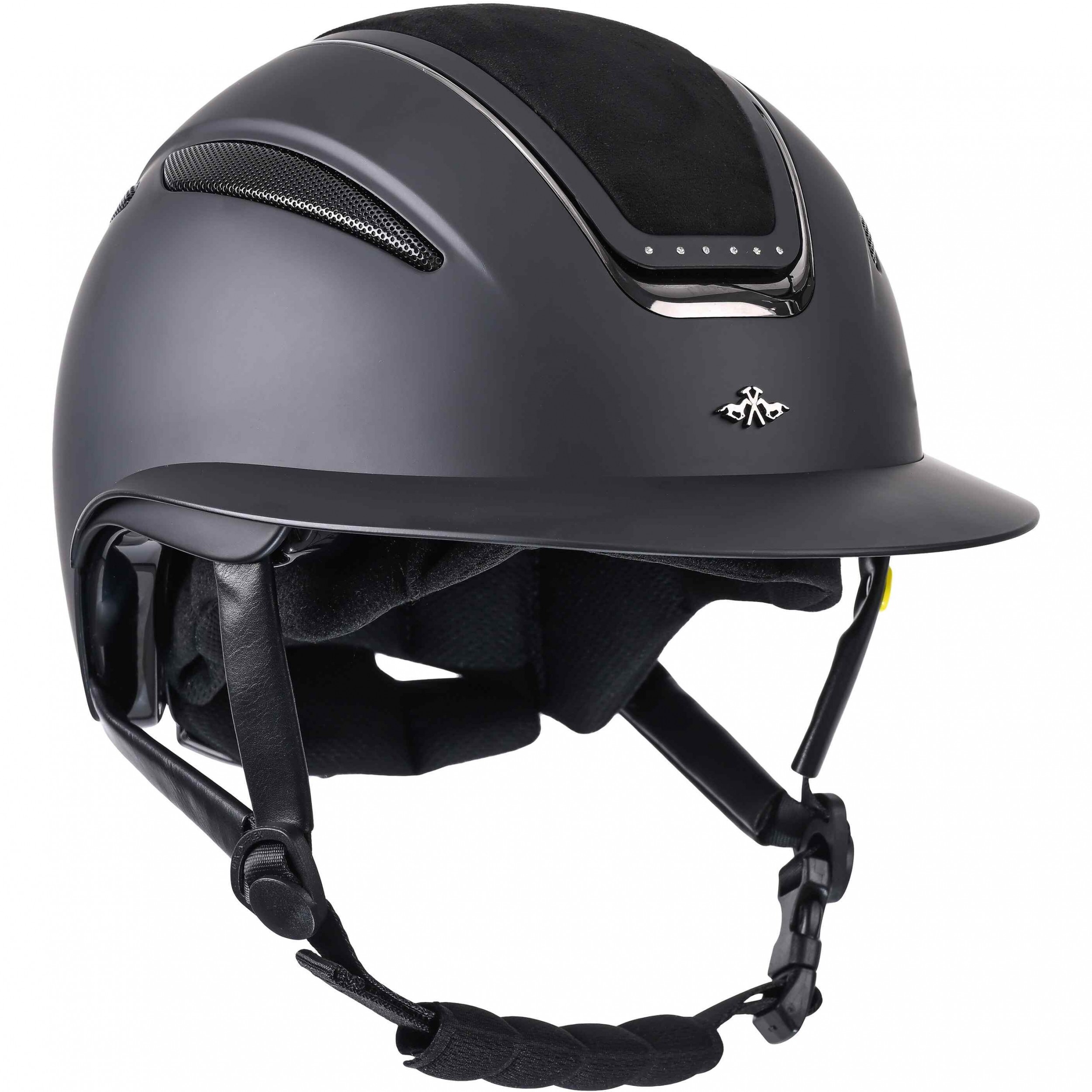 Damen Reithelm HVPMagnifica schwarz matt