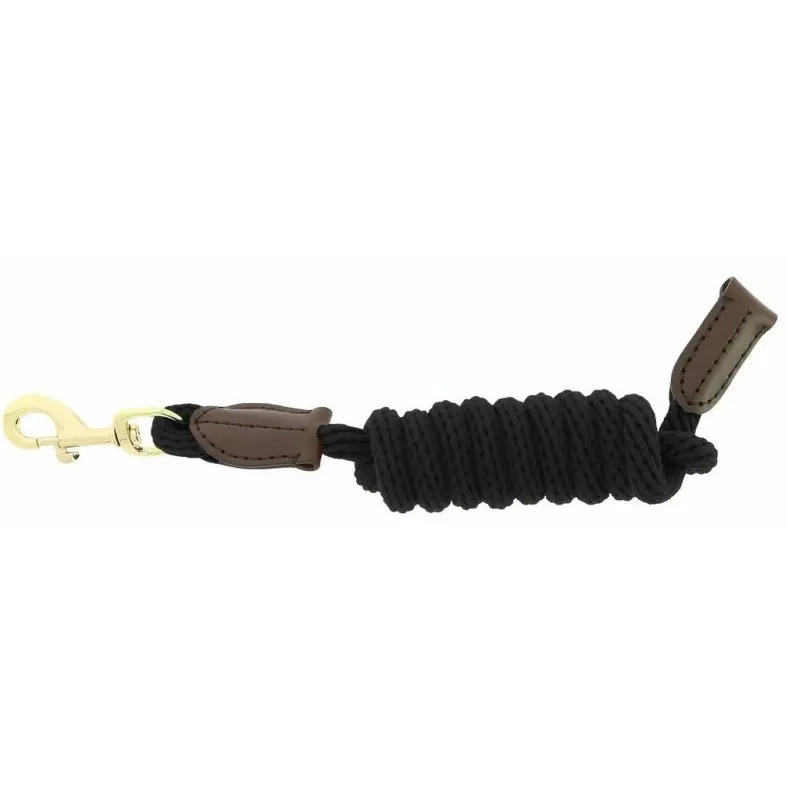 Führstrick mit Karabinerhaken CUIR schwarz 200cm